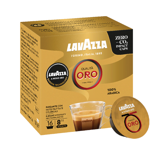 Lavazza A Modo Mio Qualita Oro Caps - 16 pcs Kaffemaskine Guld 8292