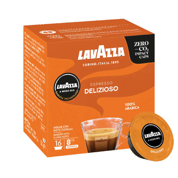 Lavazza A Modo Mio Deliziozo Caps - 16 pcs Kaffemaskine Orange 8601