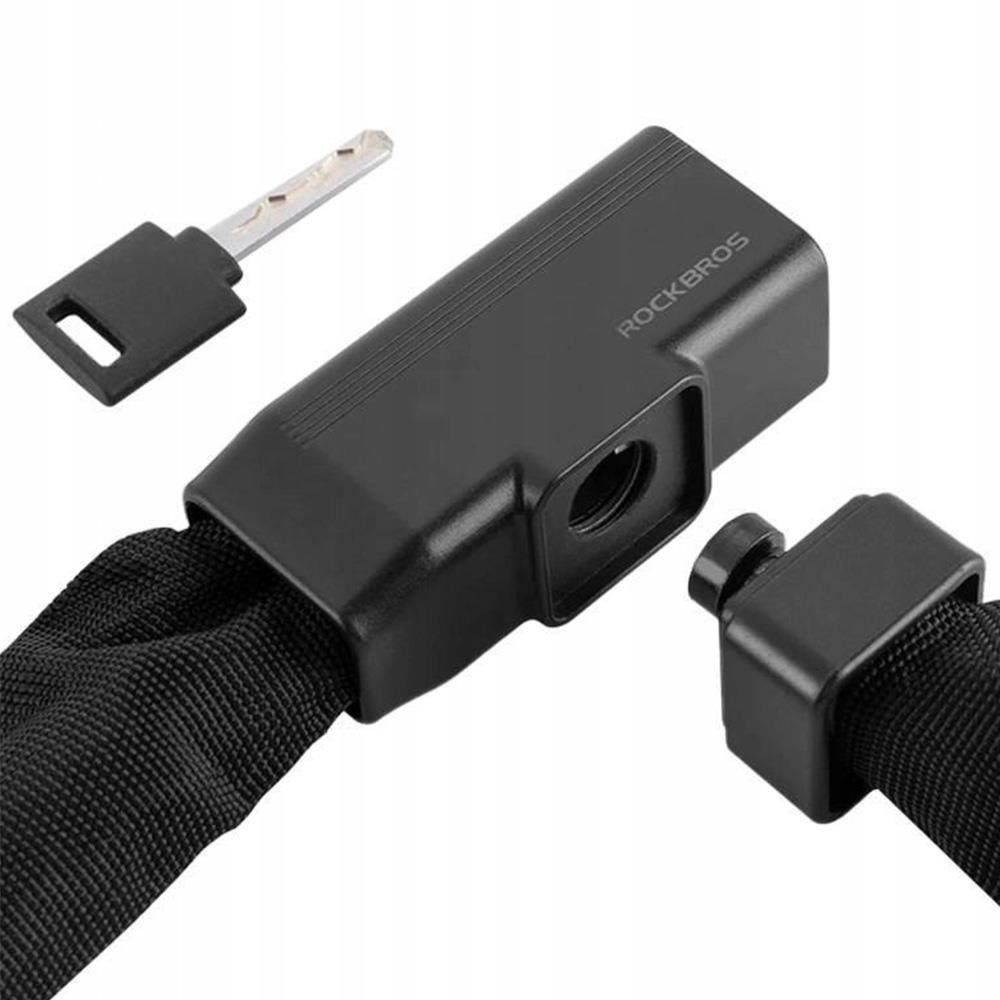Rockbros 32430708001 bicycle lock with key 0.97 m - black Cykeltilbehoer