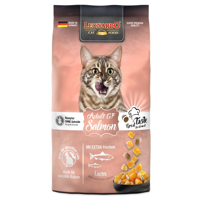 LEONARDO - Catfood Adult Salmon - 7.5kg - Grainfree Katteudstyr 758725