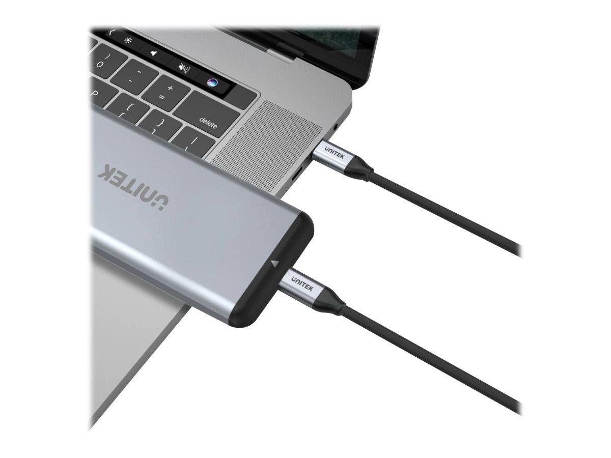 Unitek C14091ABK - USB-C cable - USB-C to USB-C - 2 m Usb Kabel Sort