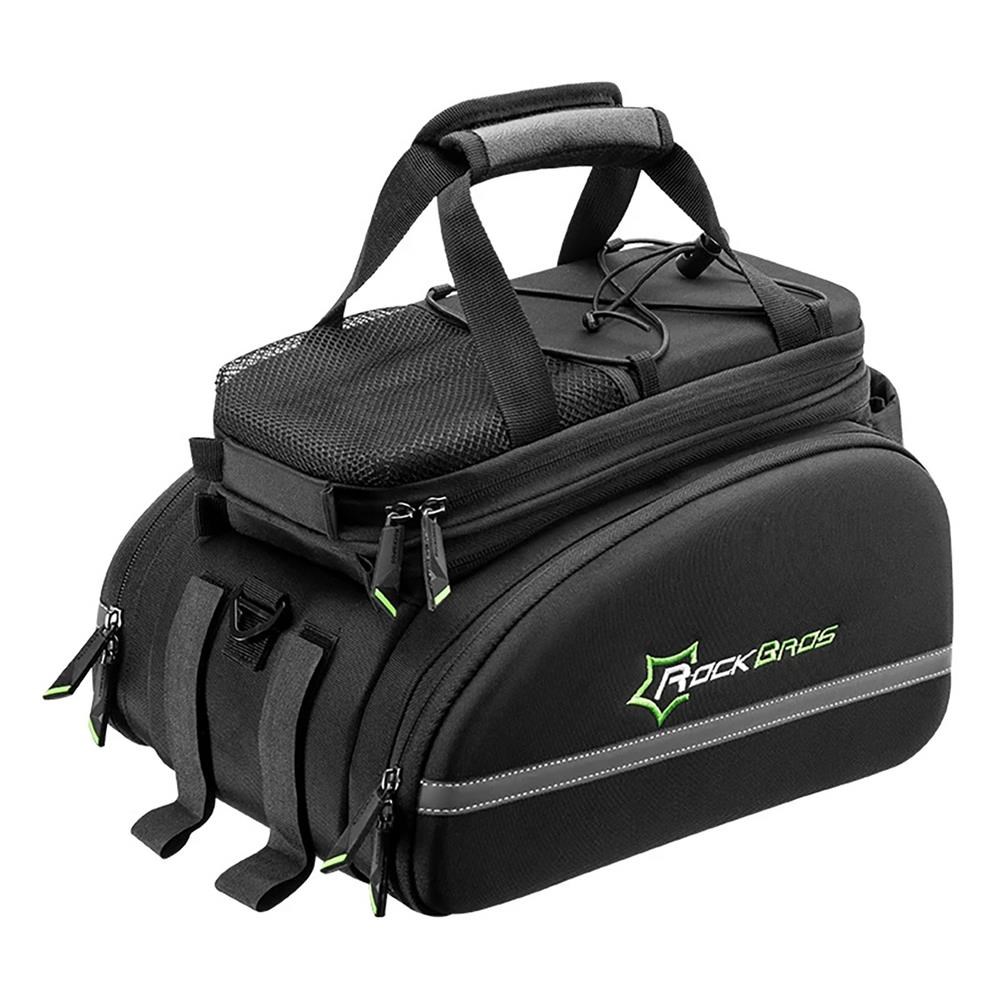 Rockbros A6-03BK bicycle bag for trunk 35 l with fold-out pockets - black Cykeltilbehoer