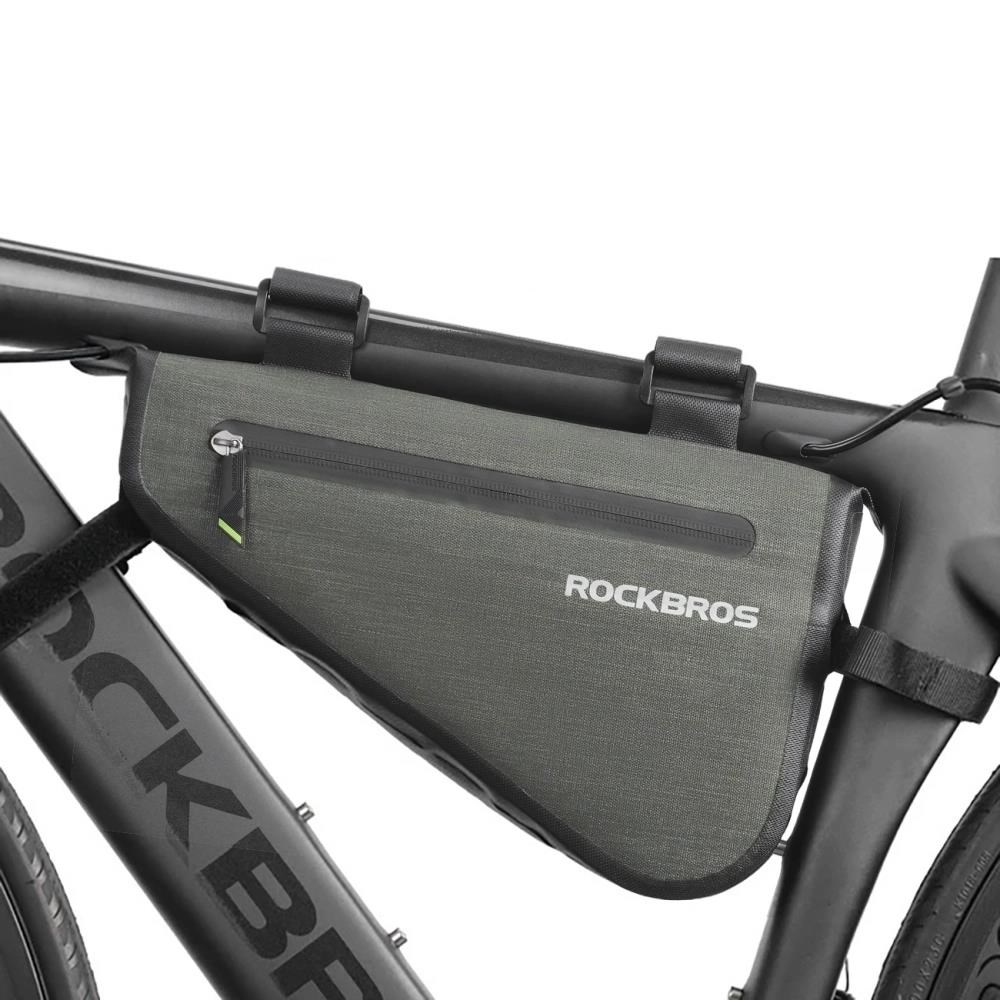 Rockbros AS-017 bicycle frame bag 5 l - dark green Cykeltilbehoer