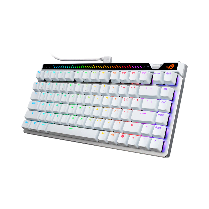 ASUS ROG Falchion Ace 75 HE - Gaming Tastatur - Uden Numpad - Nordisk - Hvid