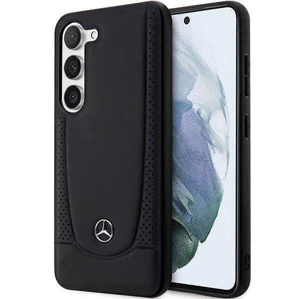 Mercedes Leather Urban Case for Samsung Galaxy S23 - Black Mobilcover 3666339113391