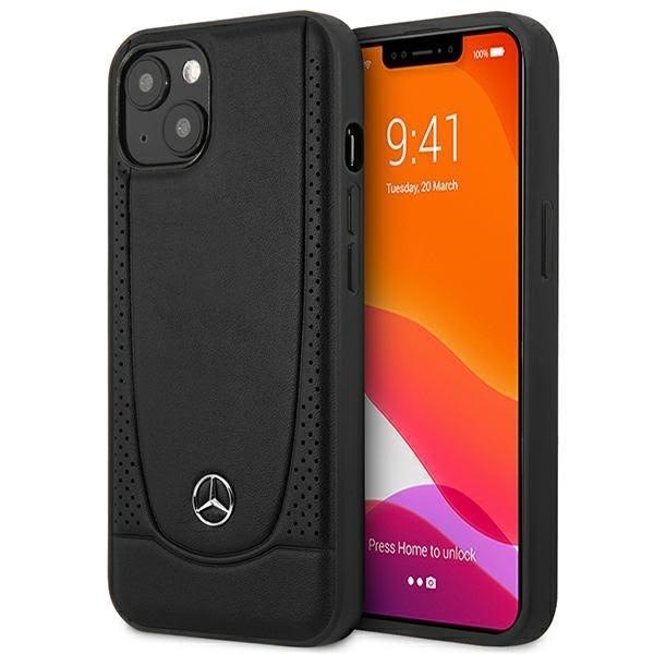 Mercedes Leather Urban Case for iPhone 15 Plus - Black Mobilcover 3666339171865