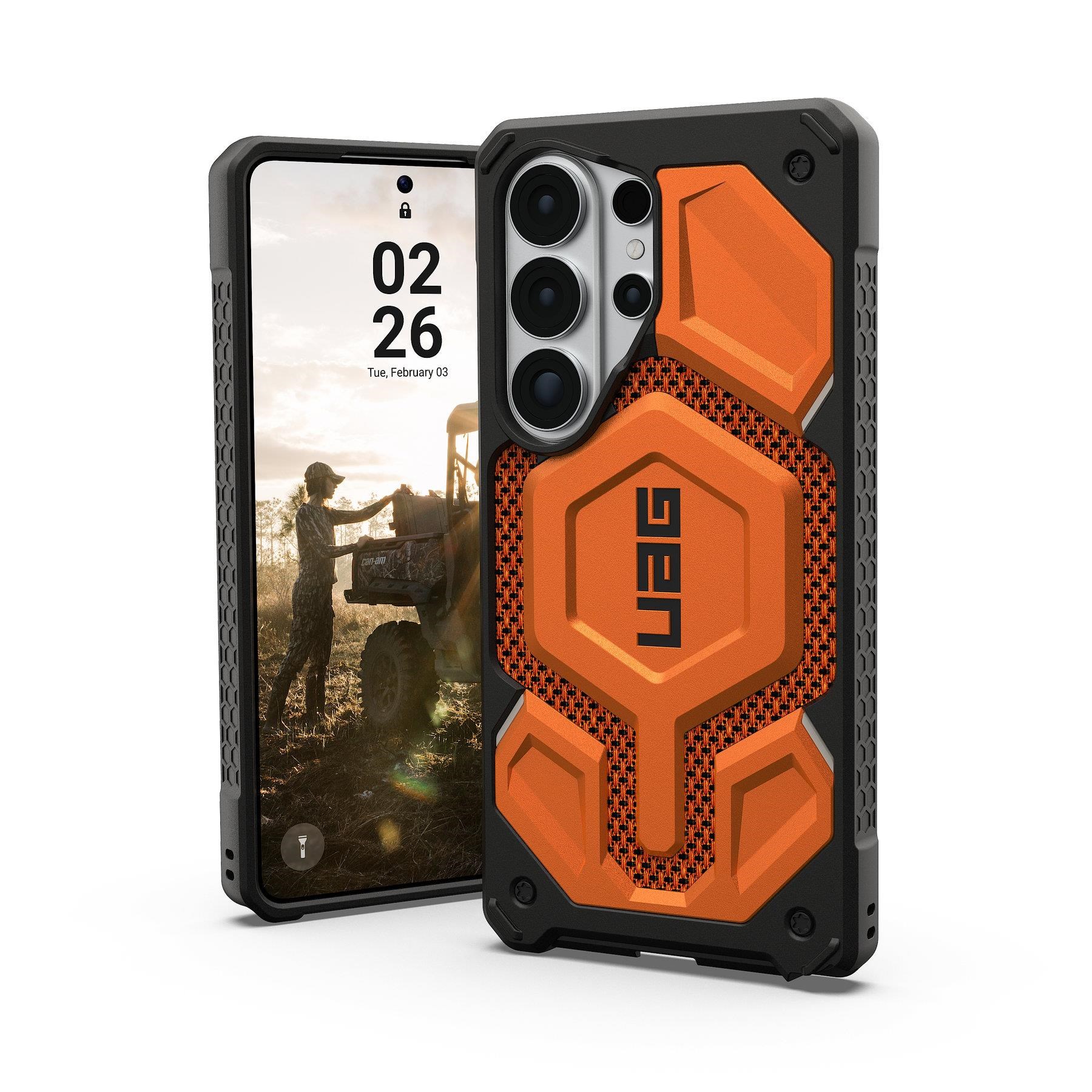 UAG Monarch Pro - Kevlar Burnt Orange - Samsung Galaxy S26 Ultra Mobilcover 214513113997