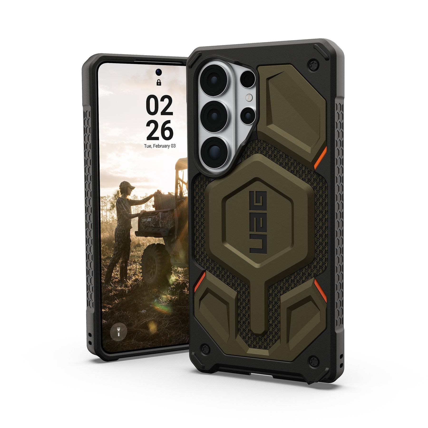 UAG Monarch Pro - Kevlar Element Green - Samsung Galaxy S26 Ultra Mobilcover 21451311397B
