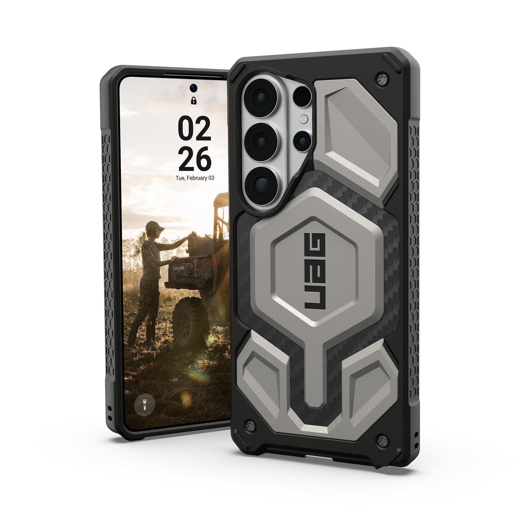 UAG Monarch Pro - Titanium - Samsung Galaxy S26 Ultra Mobilcover 214513113636