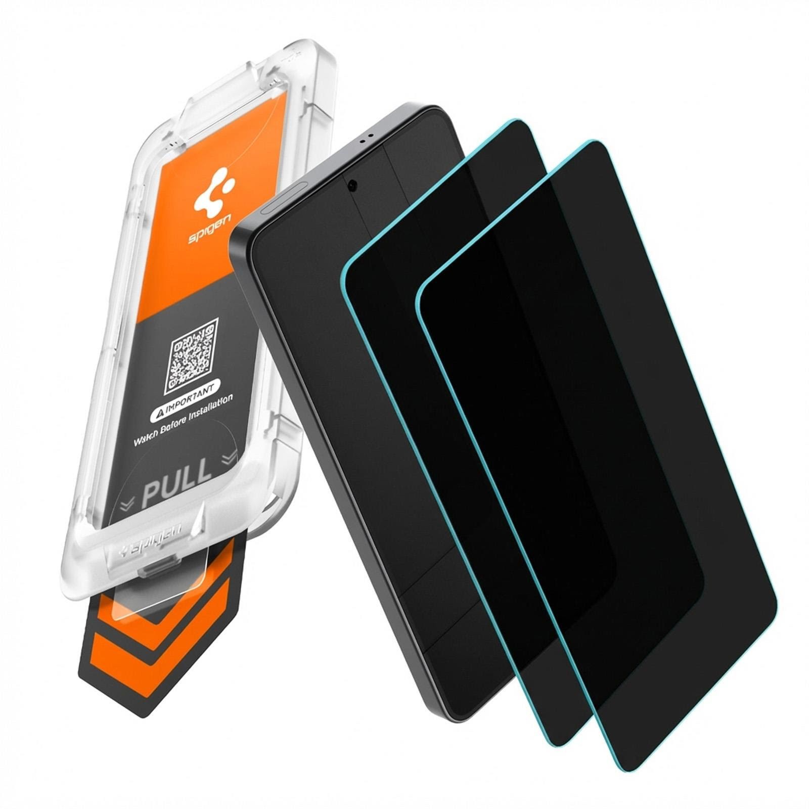 Spigen Glass tR EZ Fit Pro HD (Privacy) 2 Pack - transparency - Samsung Galaxy S26