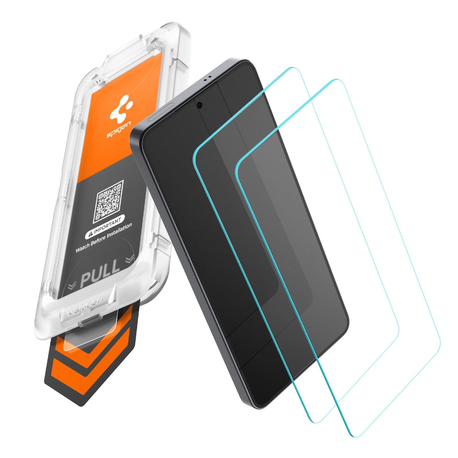 Spigen Glass tR EZ Fit Pro HD 2 Pack - transparency - Samsung Galaxy S26 Beskyttelsesglas AGL11095