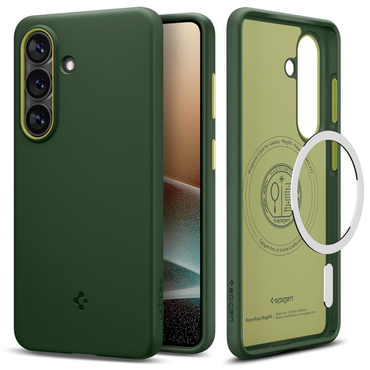 Spigen Nano Pop MagSafe - avo green - Samsung Galaxy S26 Mobilcover ACS11067