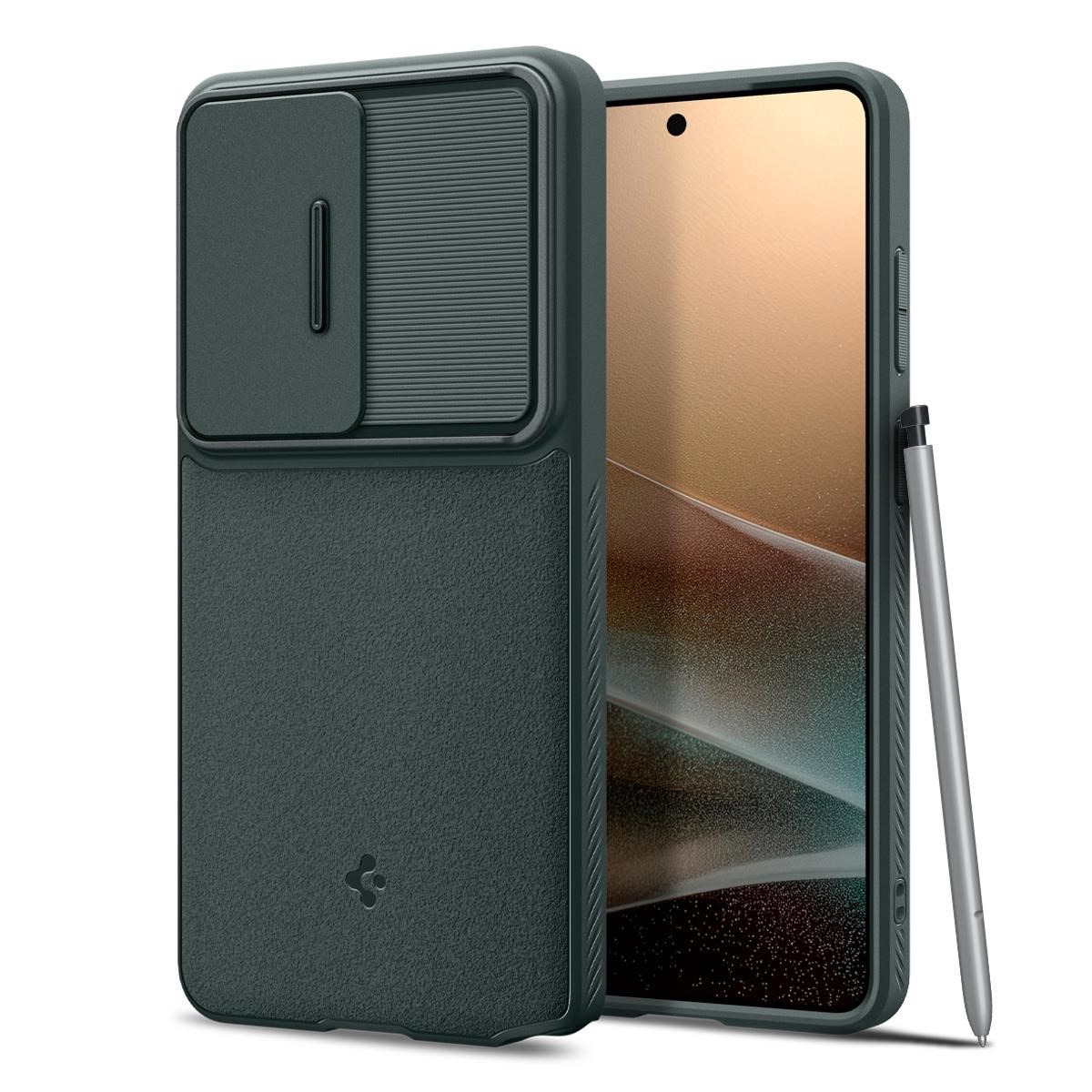 Spigen Optik Armor - abyss green - Samsung Galaxy S26 Ultra Mobilcover ACS10688