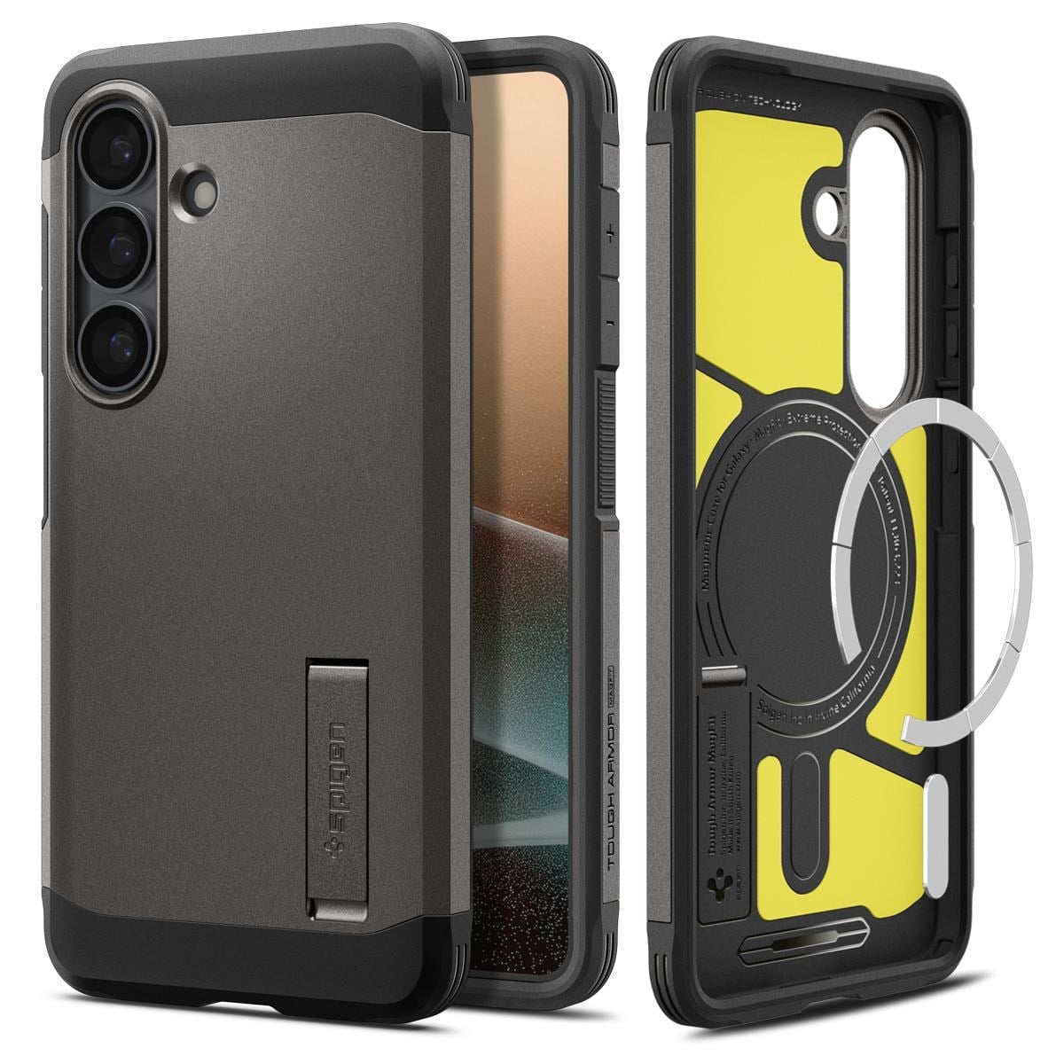 Spigen Tough Armor MagSafe - gunmetal - Samsung Galaxy S26 Mobilcover ACS10739