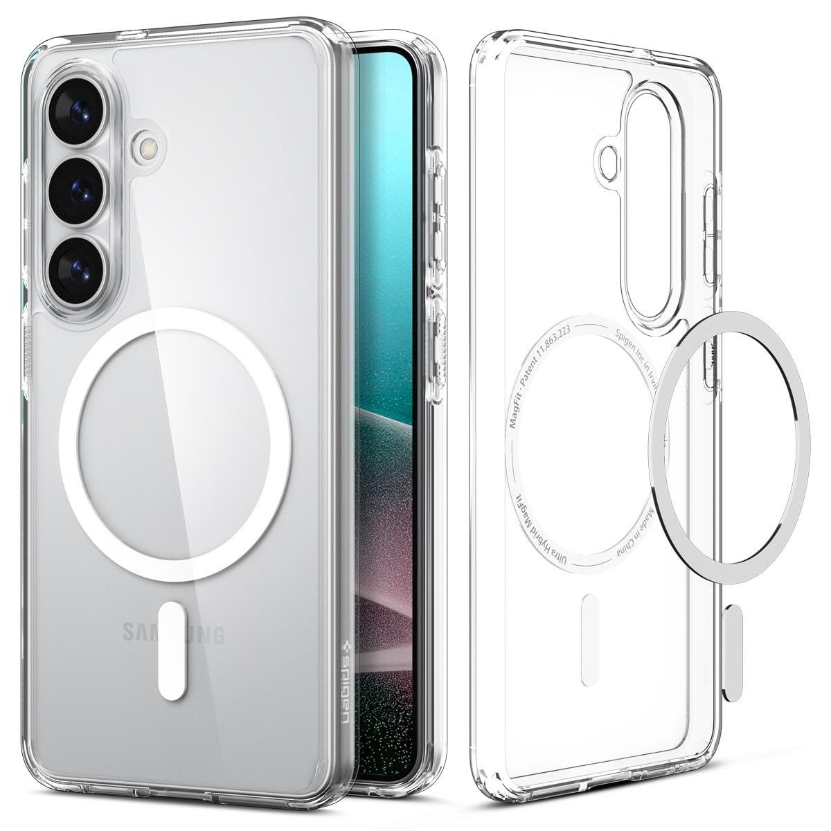 Spigen Ultra Hybrid MagSafe - clear white - Samsung Galaxy S26 Mobilcover ACS10734