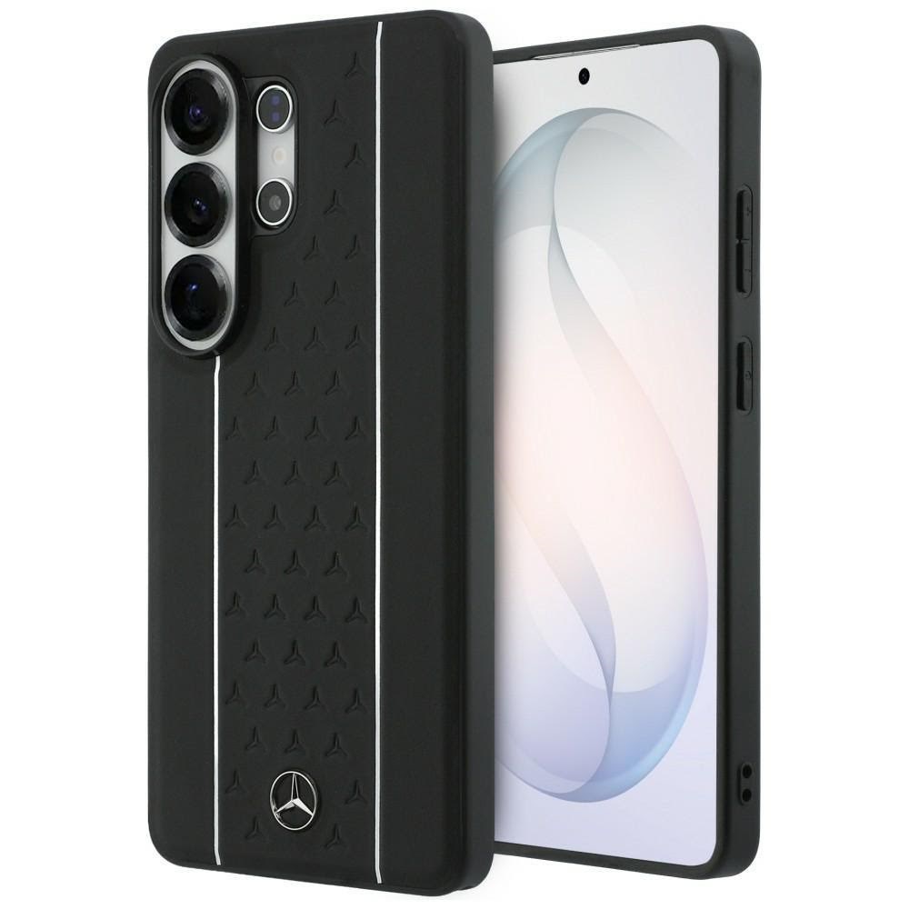 Mercedes Laurel Leaves Vertical Stripes MagSafe Case for Samsung Galaxy S26 Ultra - Black and White Mobilcover 3666339611644