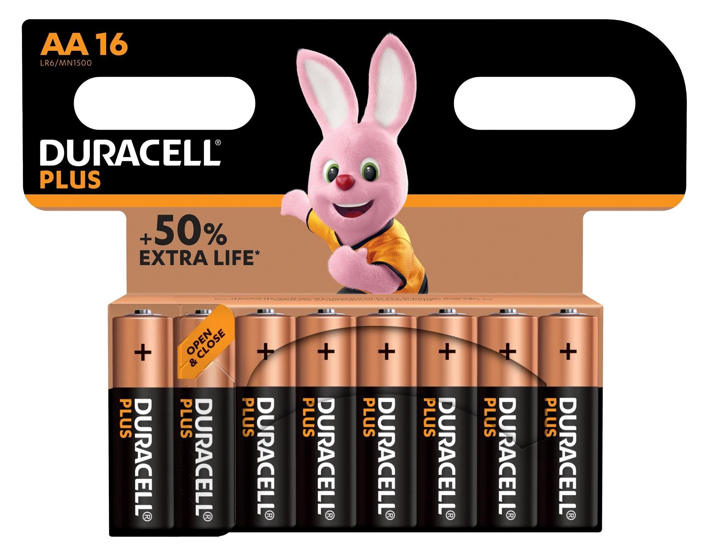 DURACELL Plus AA (16-Pack) Batteri 3204