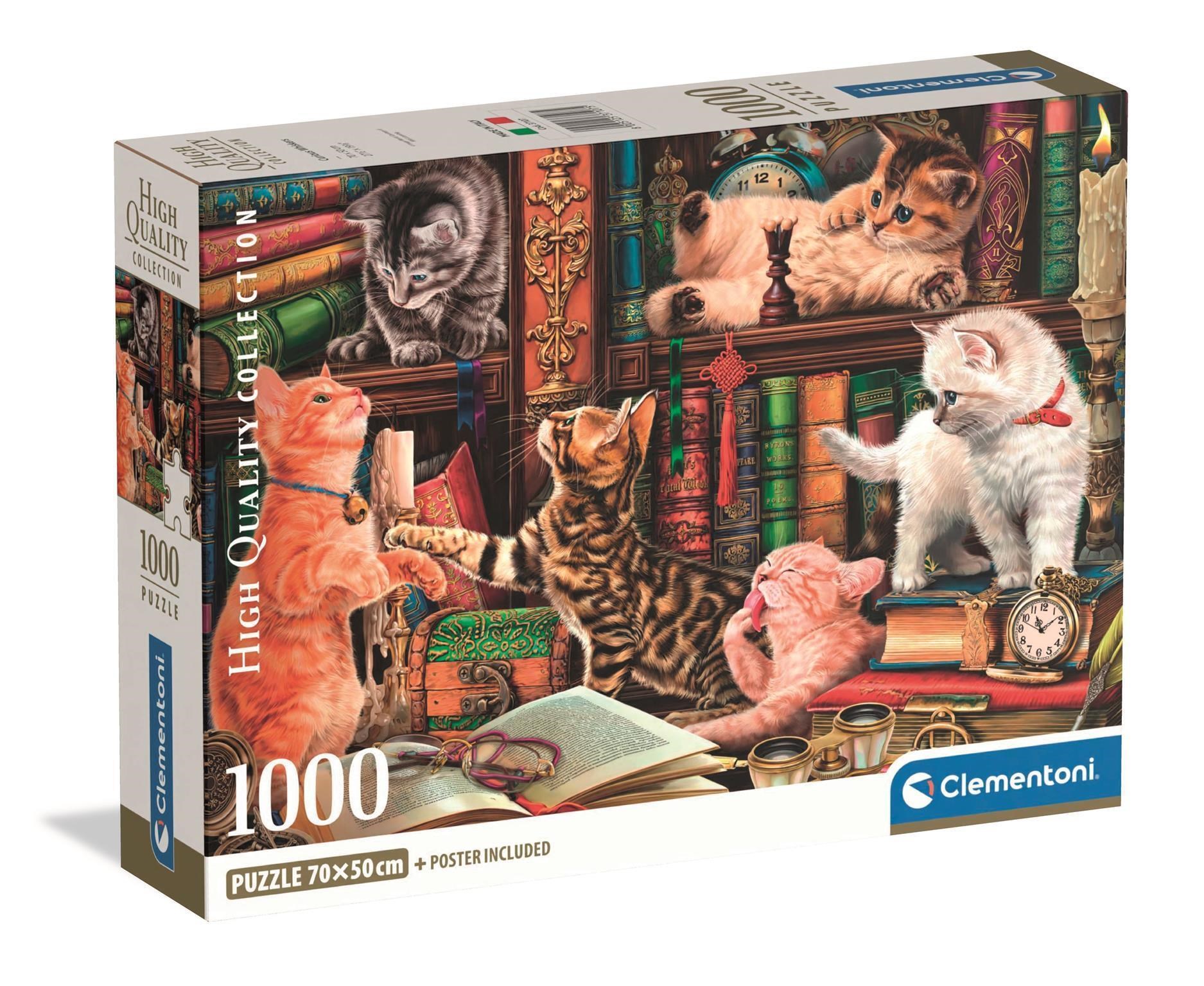 Clementoni Puzzle 1000 Pcs CB Curious Whiskers