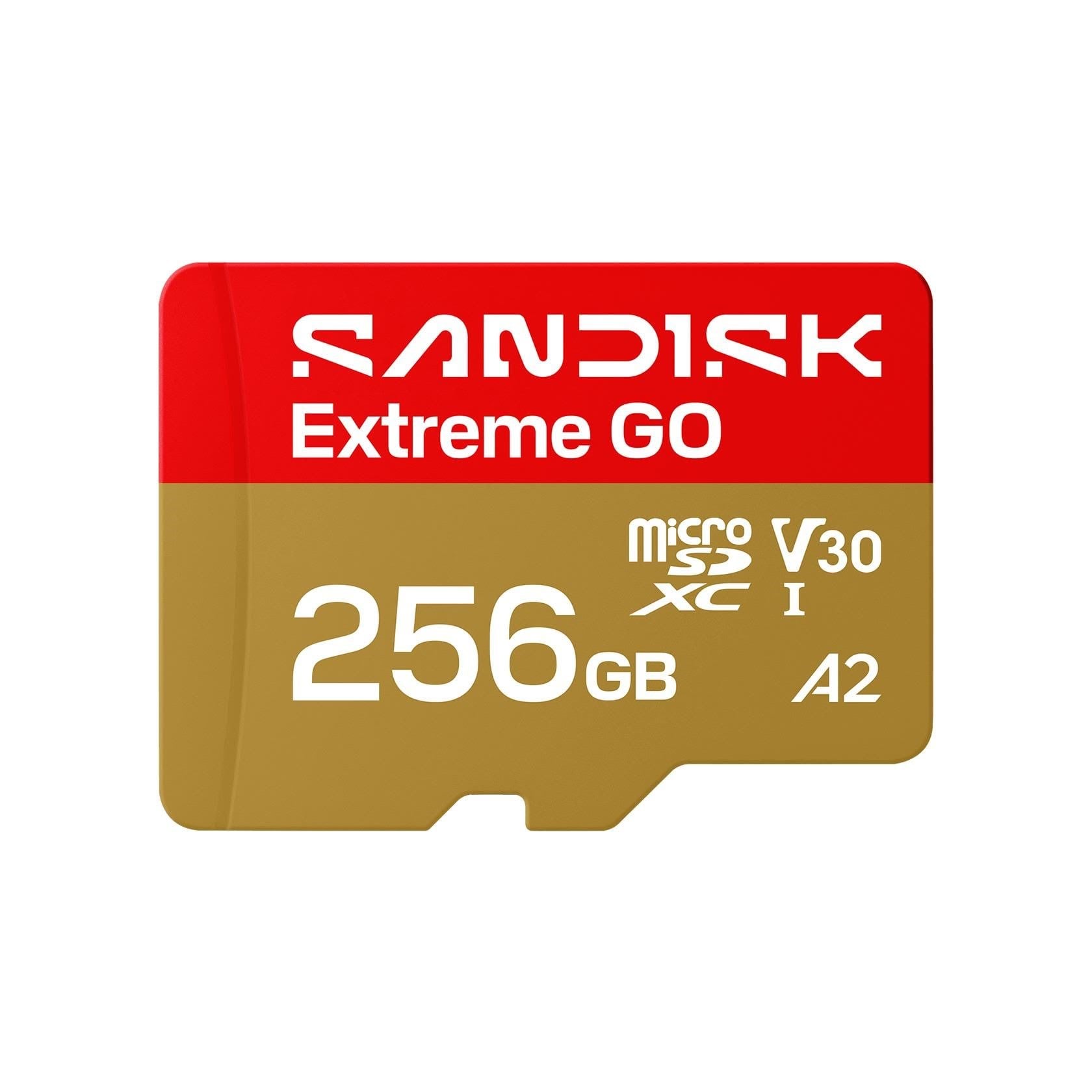SANDISK Extreme GO microSD - 240MB/s - 256GB Hukommelseskort SDSQXGN-256G-GN6MN