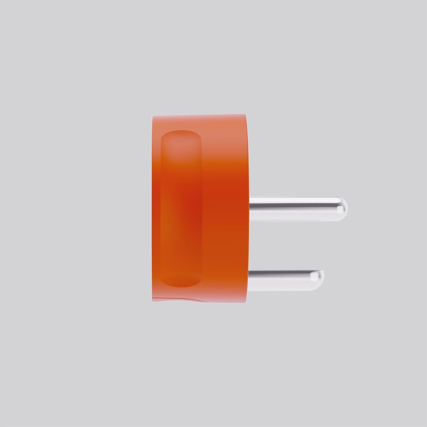 NORM K, Flad stikprop, Med jord, Orange Afbrydermateriel 44016