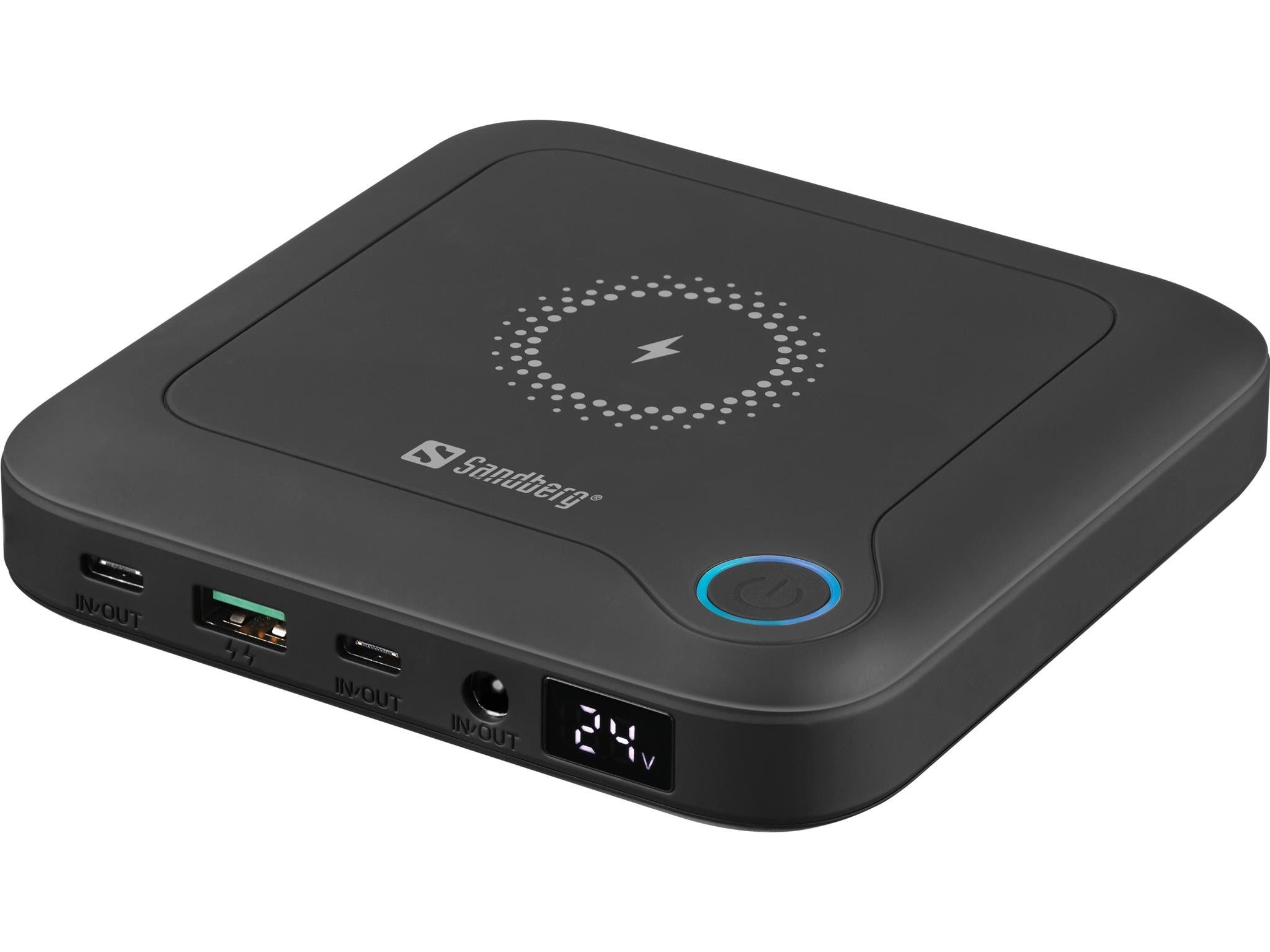Sandberg All-in-1 Laptop Powerbank 25000 - 25000 mAh Powerbank Sort 421-46