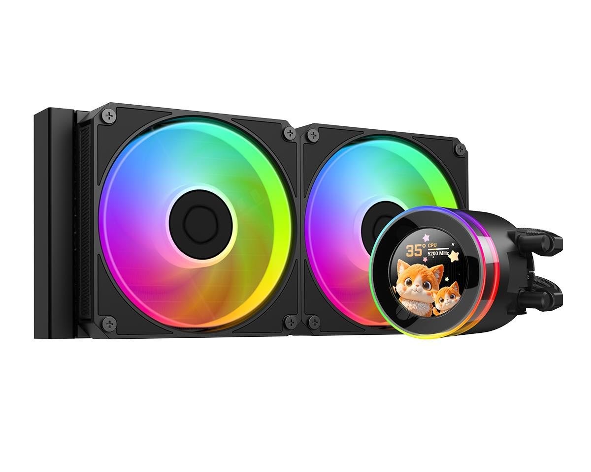 ID-Cooling SL240 V2 BLACK - CPU Vandkøling - Max 30 dBA Cpu Køler Sort