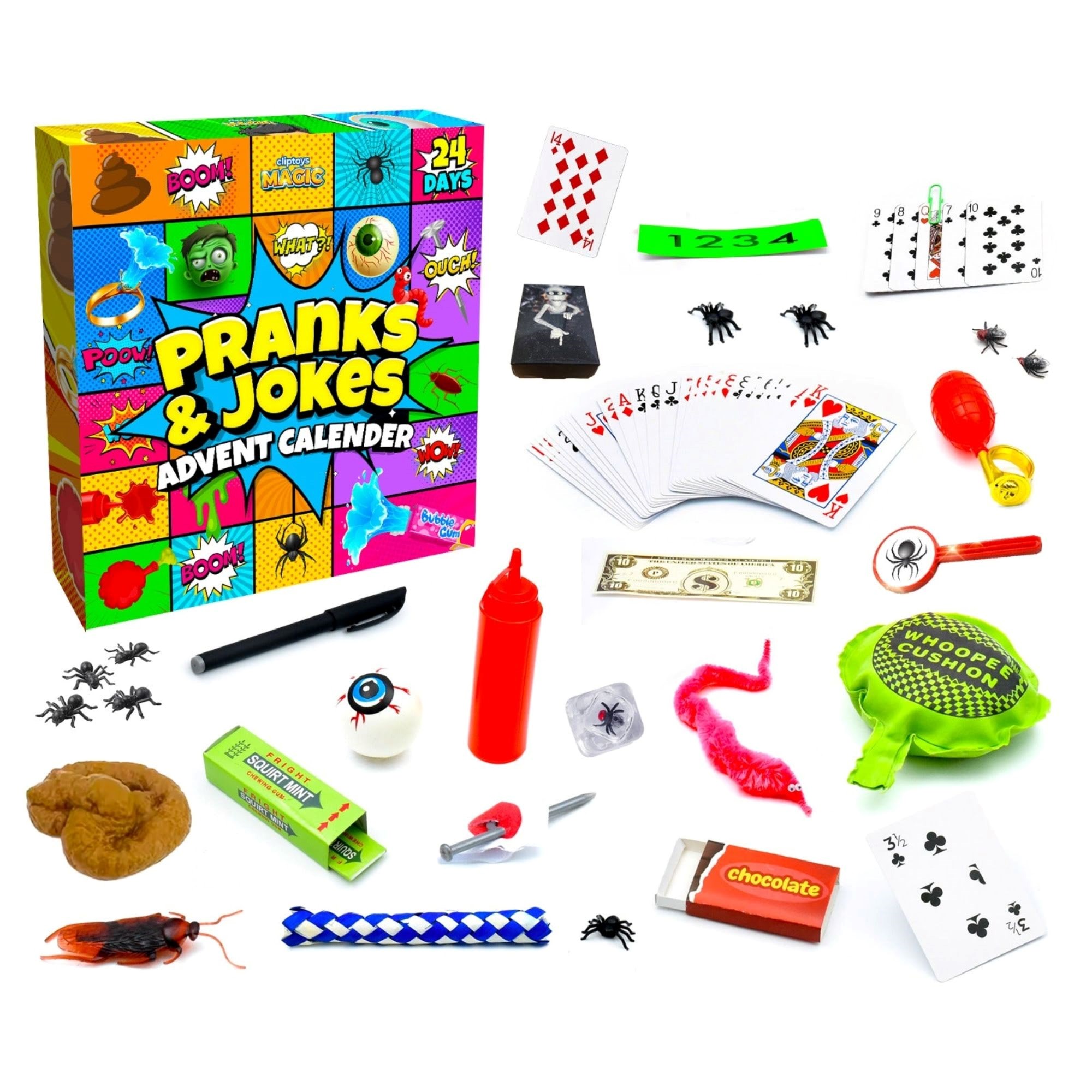 Cliptoys Magic Pranks & Jokes Advent Calendar Julekalender 106201