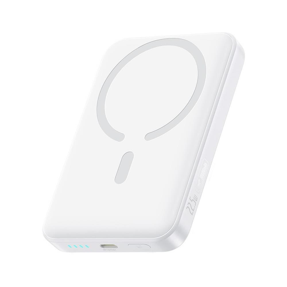Baseus EnerFill FM11 Ultra-Mini 10000mAh 22.5W MagSafe Compatible Power Bank with Simple USB-C 20V/3A 30cm Cable - White - 10000 mAh Powerbank Hvid 