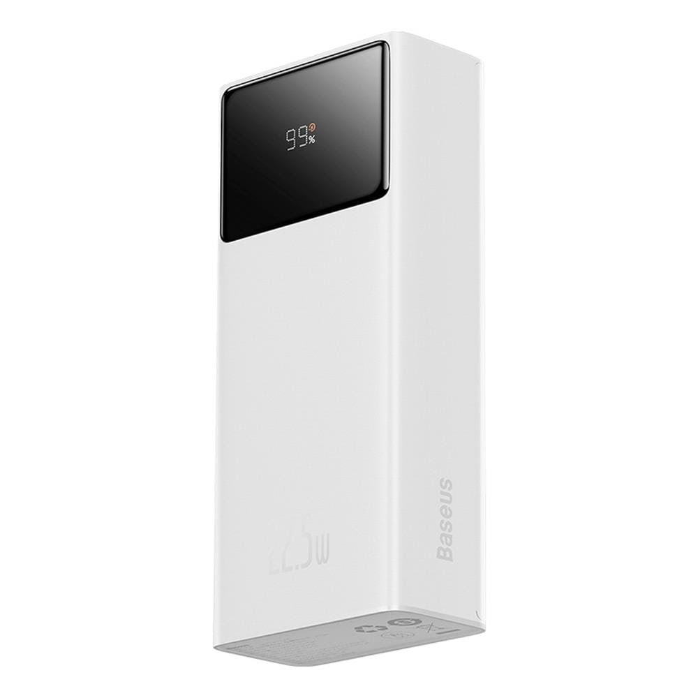 Baseus EnerFill FP41 30000mAh 22.5W Powerbank with Simple USB-A - USB-C 3A 30cm Cable - White - 30000 mAh