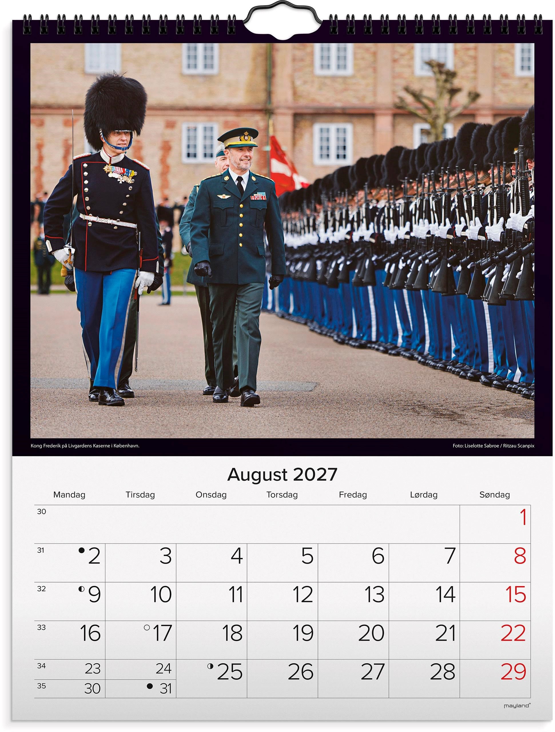 Mayland Vægkalender Kongehuset 2027 Kalender 27066210
