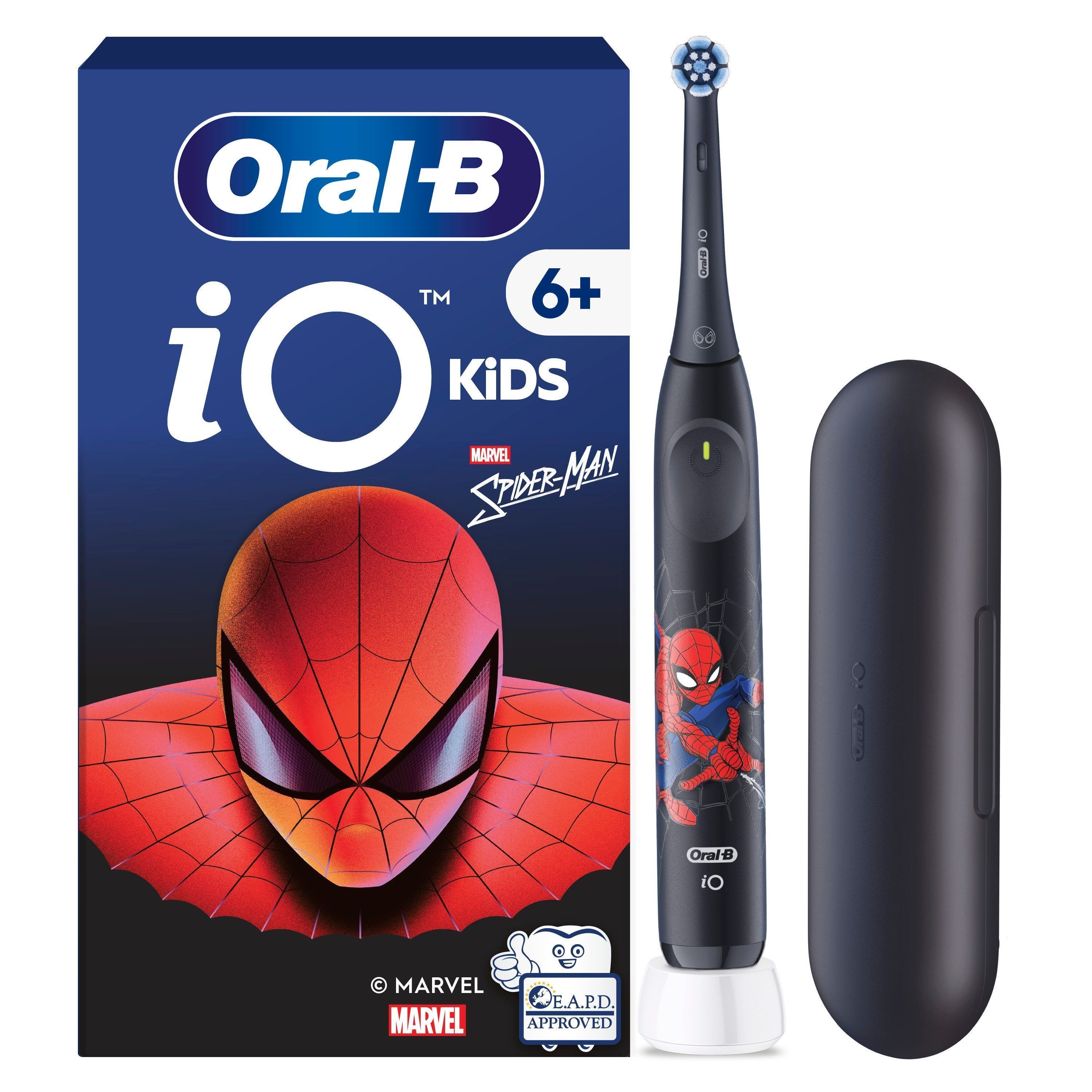 Oral-B Eltandbørste iO2 Kids 6+ Spiderman incl. Travel Case El Tandbørste 8700216932509