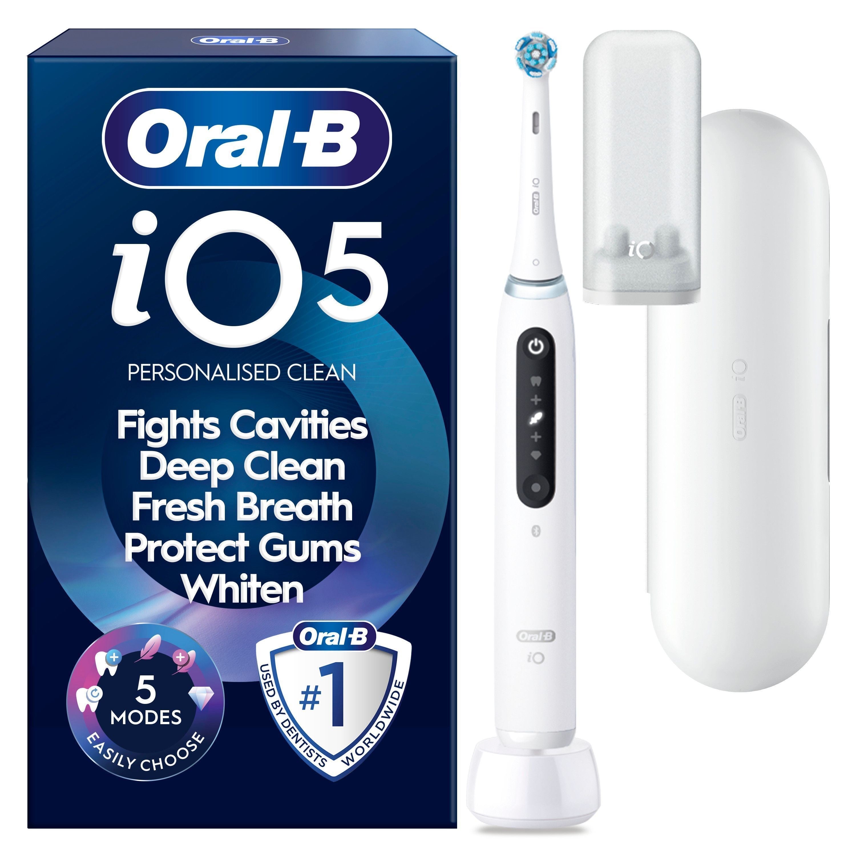 Oral-B Eltandbørste iO5 Quite White El Tandbørste 8006530068086