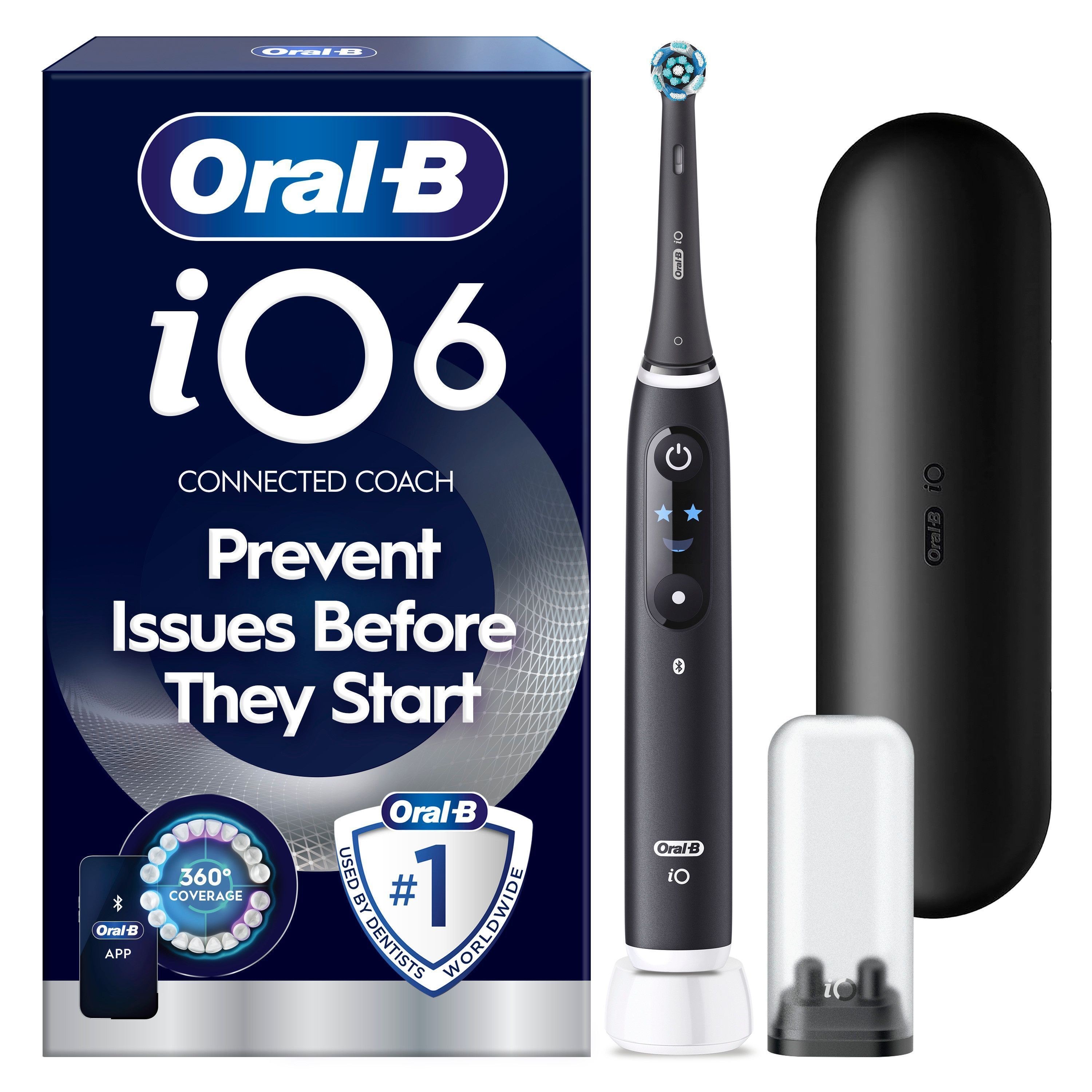 Oral-B Eltandbørste iO6 Black Lava + 1 Extra Refill El Tandbørste 8006530067850