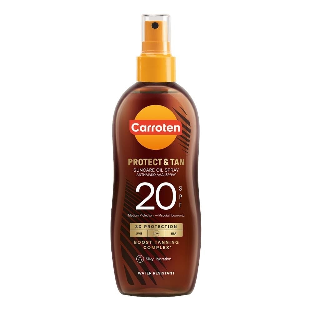 Carroten Protect & Tan Body Oil SPF 20 - 150 ml Kropspleje 8571051958