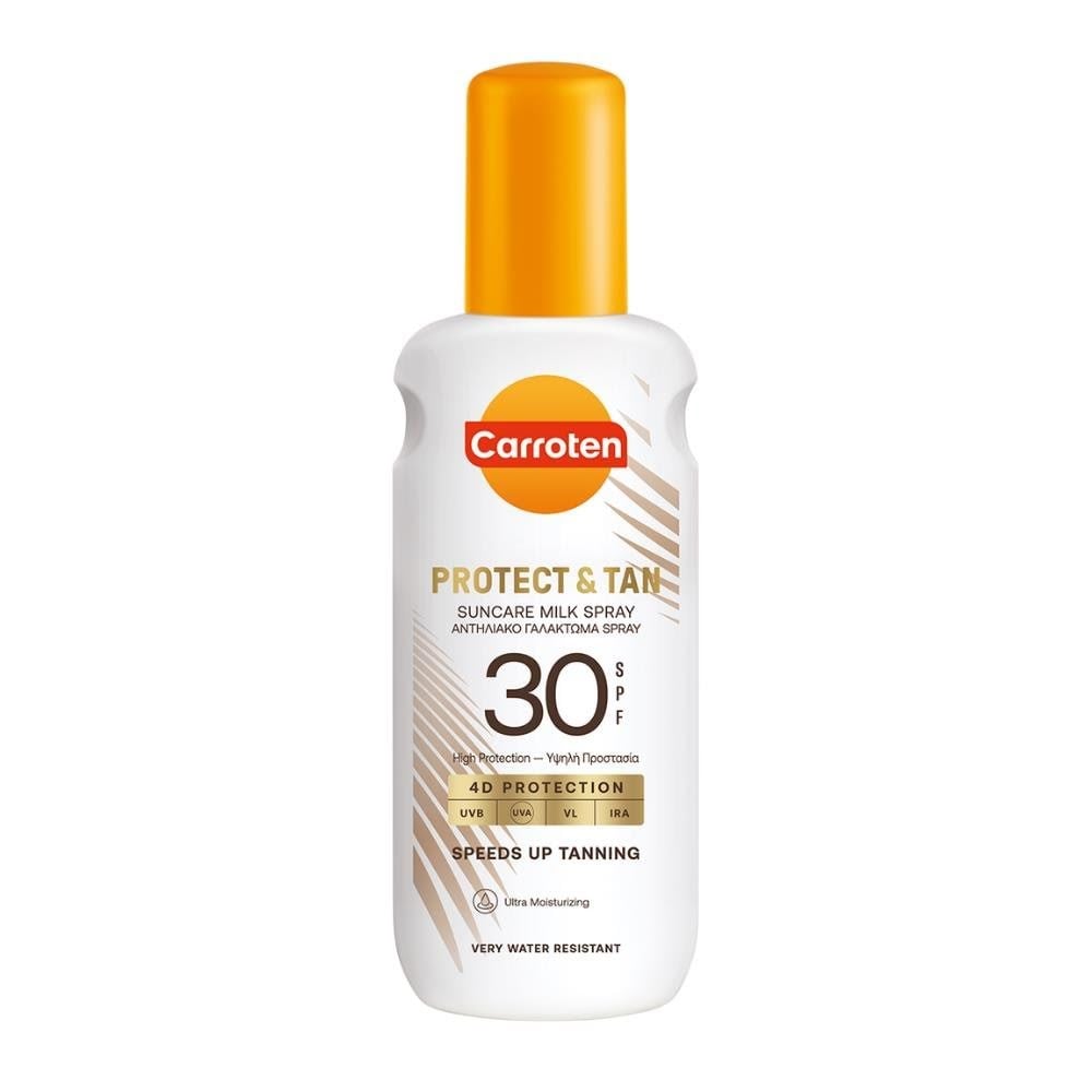 Carroten Protect & Tan Milk Spray SPF 30 - 200 ml Kropspleje 8571051974