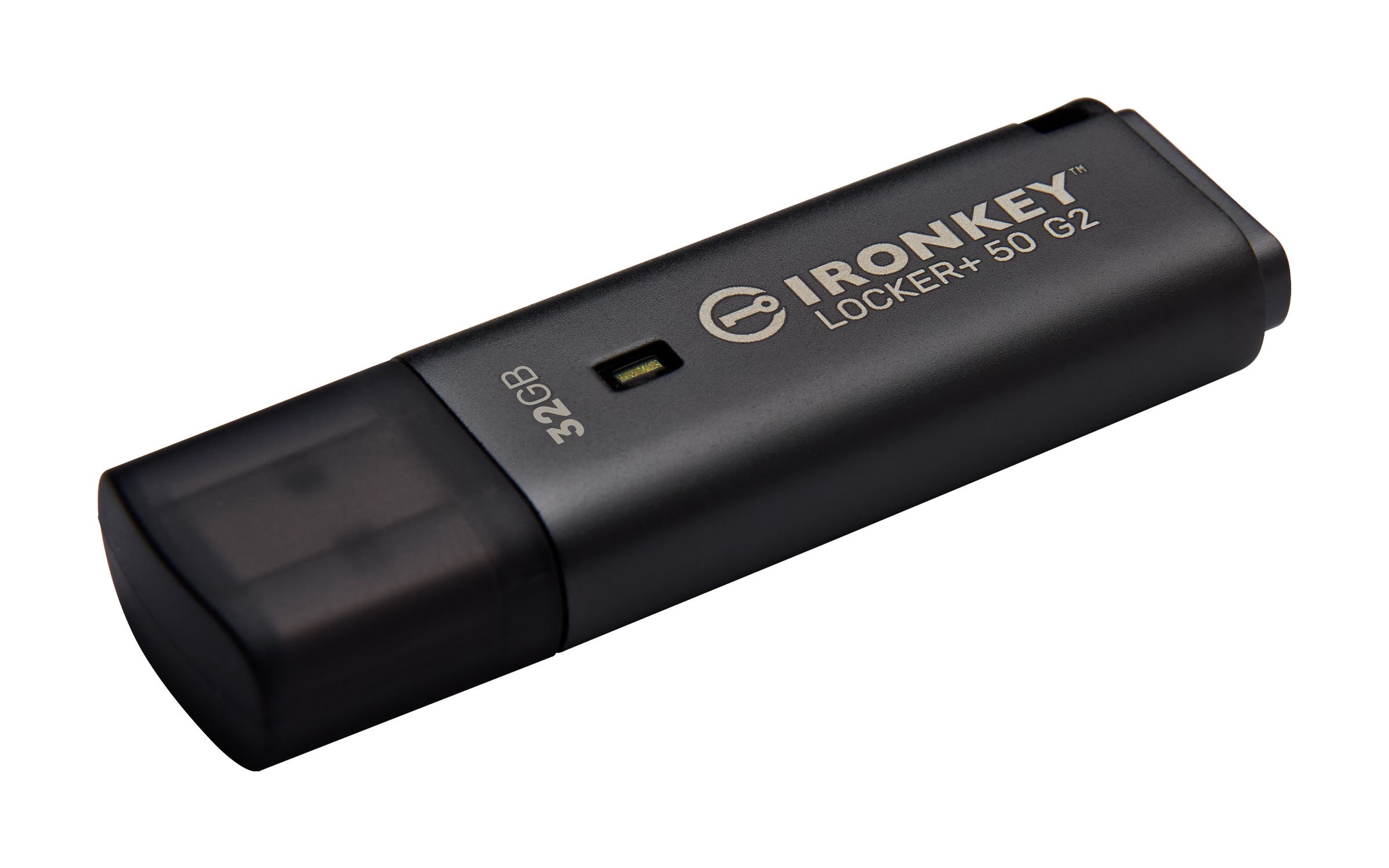 Kingston IronKey Locker+ 50 G2 - Sort - 32GB - USB Stick Usb Stick IKLP50G2/32GB