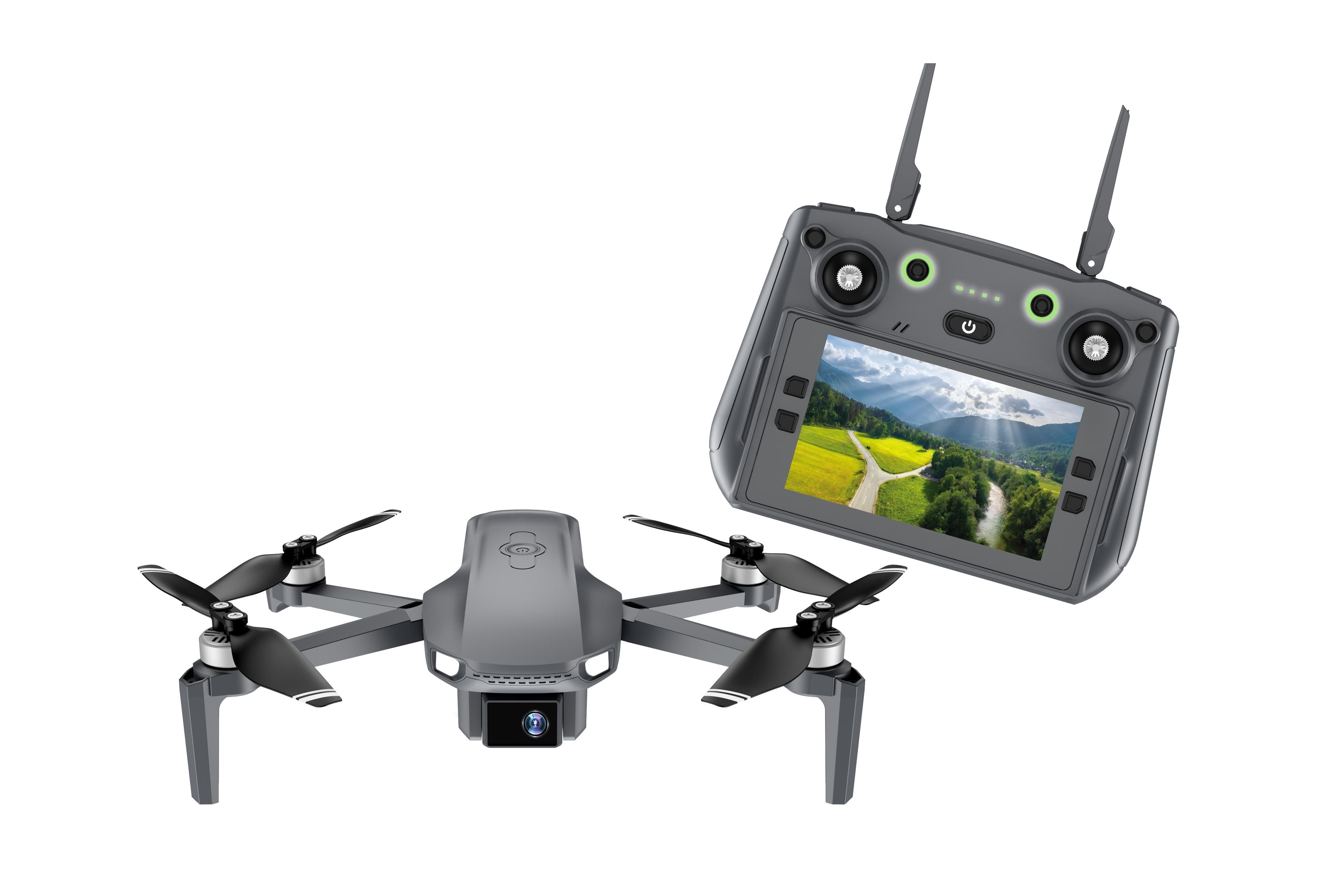 DENVER - DCG-3572 - Foldable GPS drone with brushless motors Wi-Fi function & controller with large screen - 400 g - C1 Drone