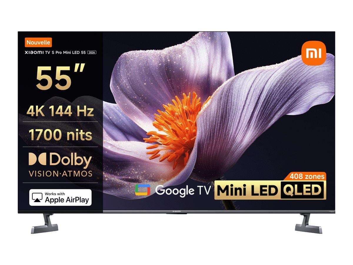 Xiaomi 55" Fladskærms TV LED 4K HDR 10+ TV S Pro Mini LED Fjernsyn Grå ELA6300EU