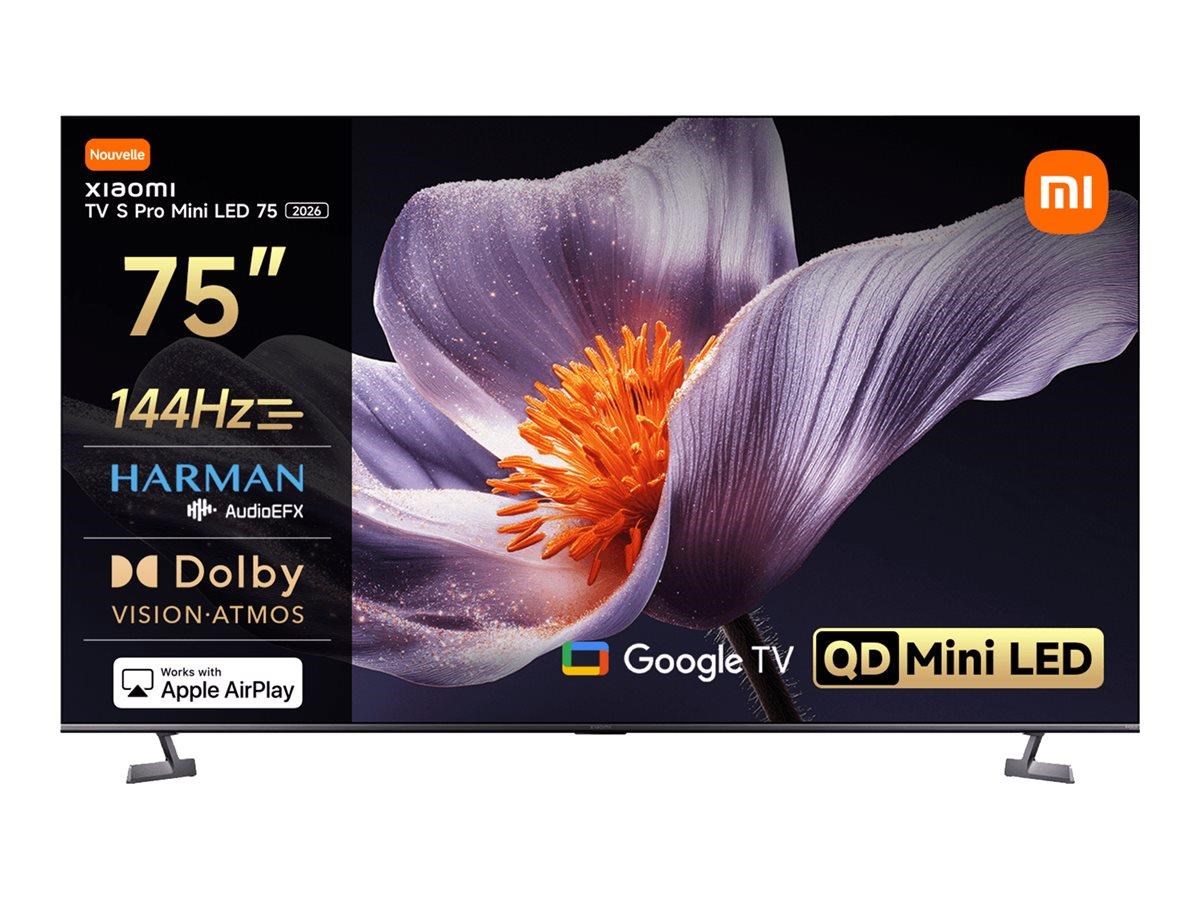 Xiaomi 75" Fladskærms TV LED 4K HDR 10+ TV S Pro Mini LED 75" Fjernsyn Grå ELA6336EU
