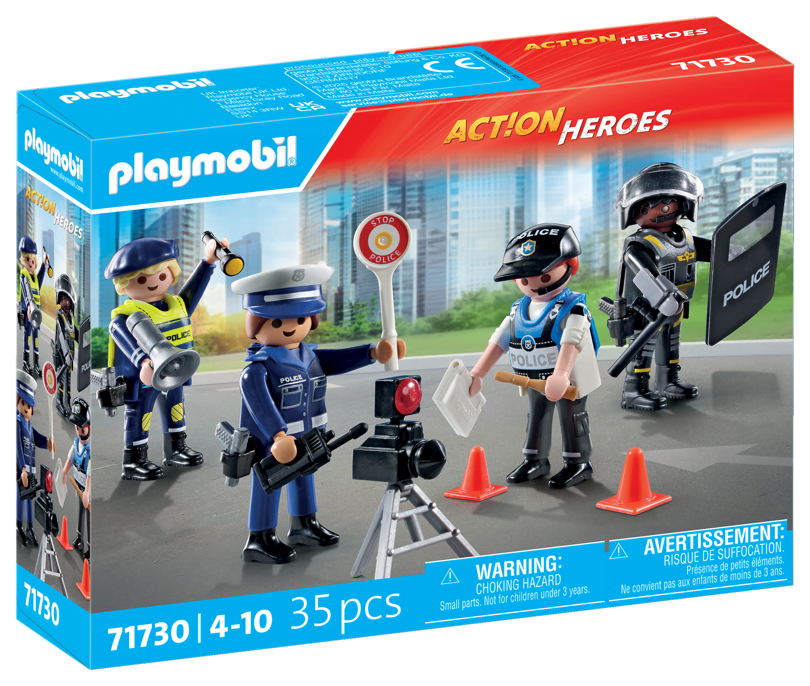 Playmobil City Action - Sæt med politifigurer Playmobil 71730