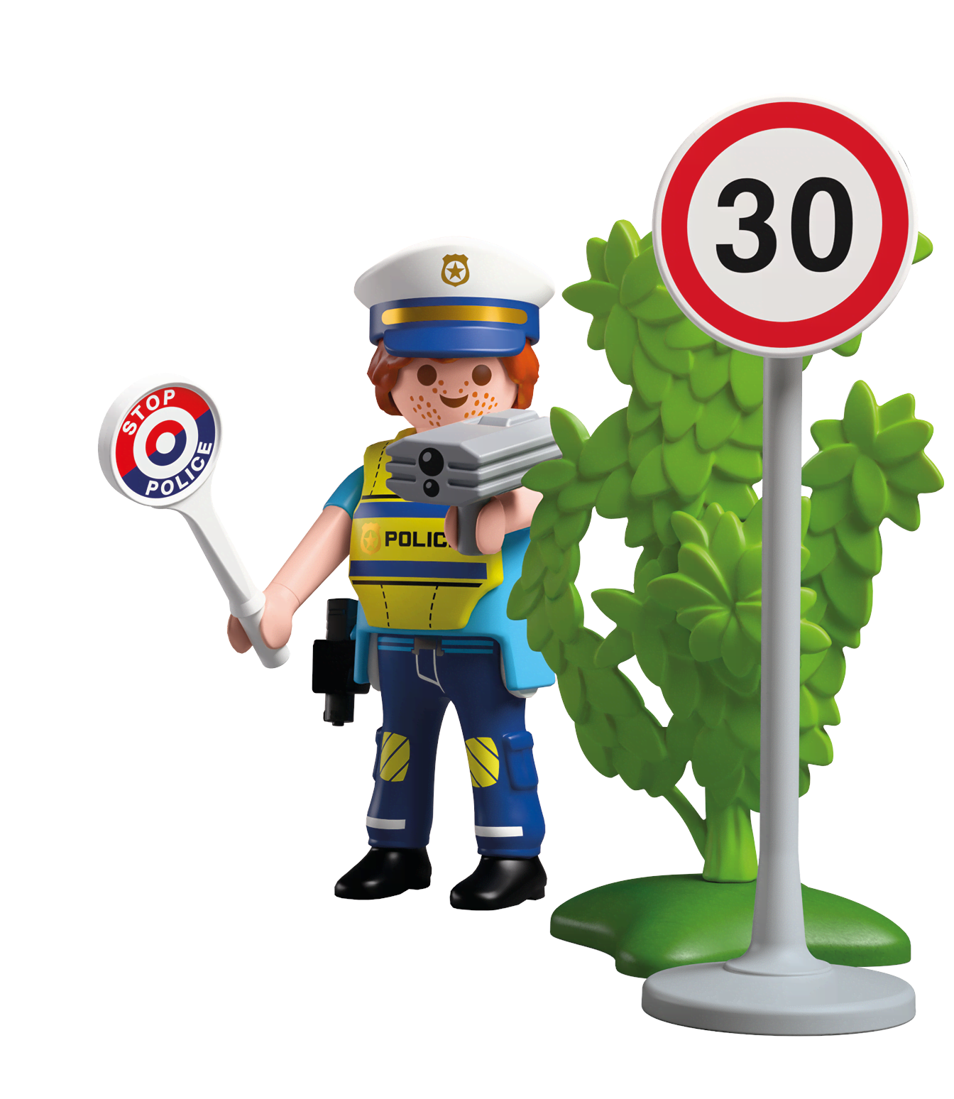 Playmobil Figures - Politibetjent med fartmåler Playmobil 72029