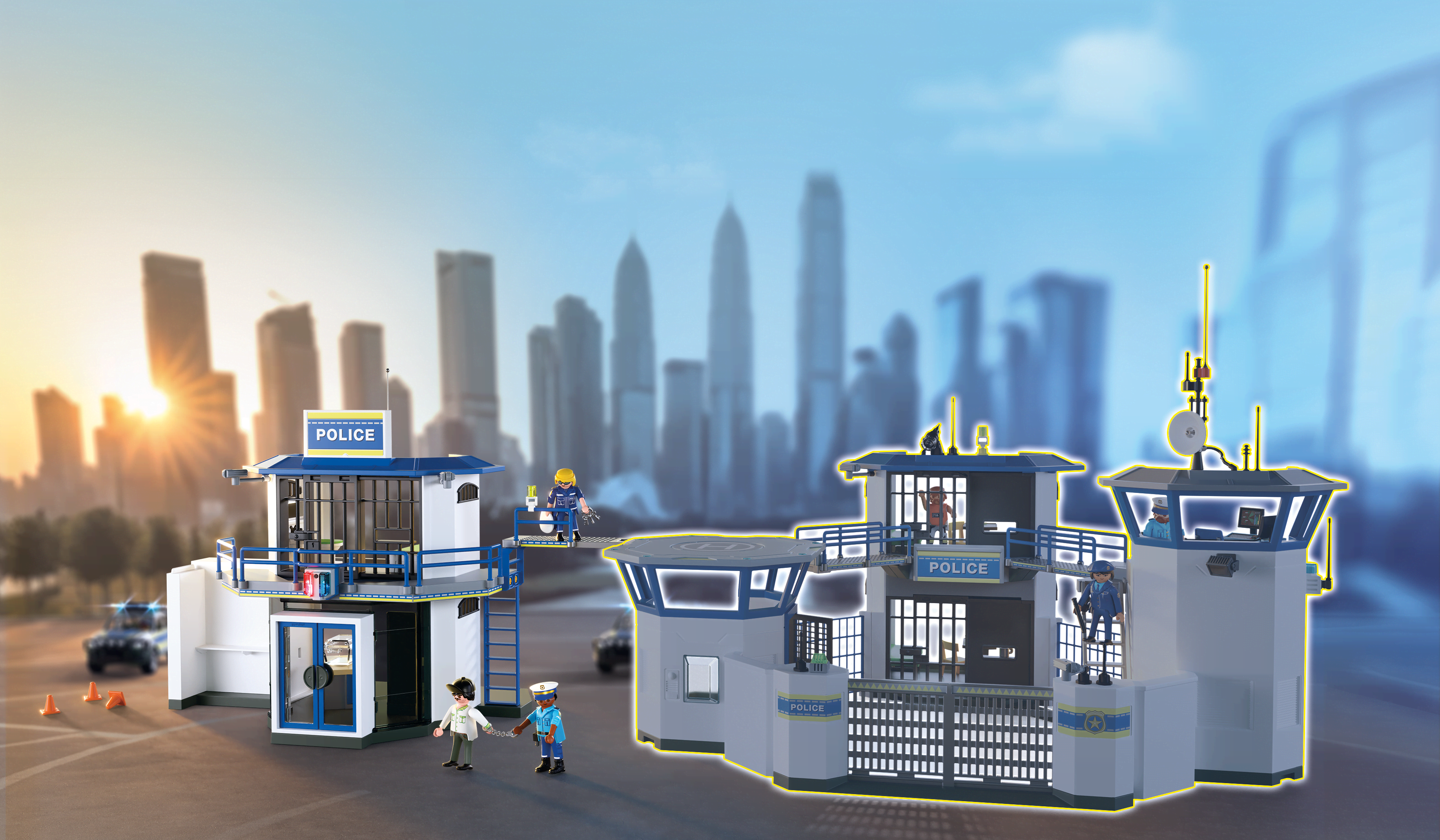 Playmobil City Action - Politistation med efterforskningsrum Playmobil 71874