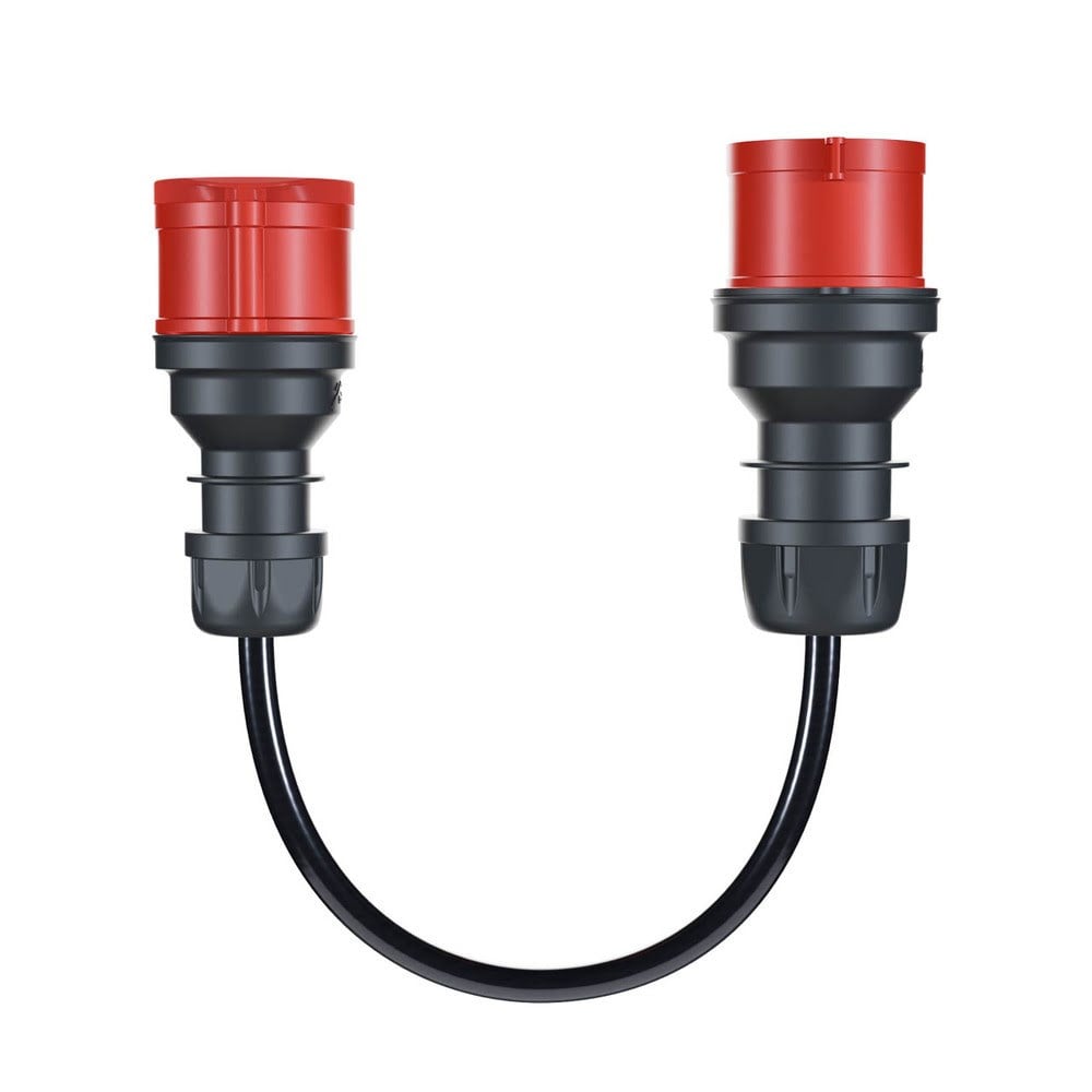go-e Gemini flex 11 kW adapter til rød CEE 32A Ladeboks CH-04-36