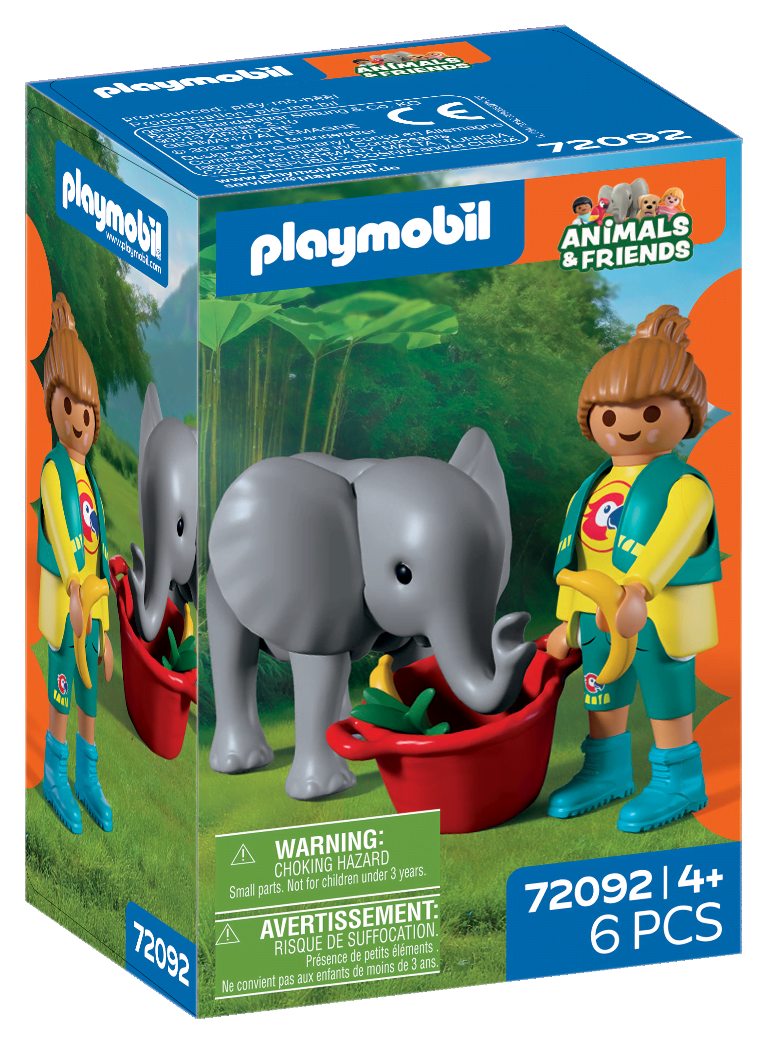 Playmobil Zoo: Elefantunge og zoologisk havepasser Figur 72092