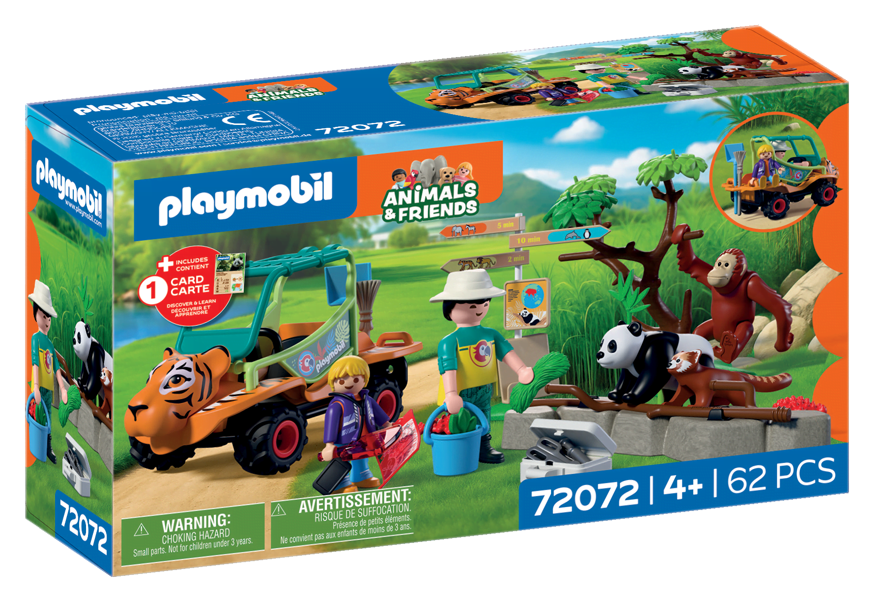 Playmobil Dyr & Venner - Zoo: Dyrepasser med køretøj Playmobil 72072