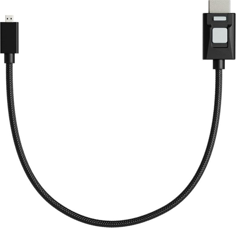 Atomos 4K60P Locking HDR Micro to Full HDMI 30cm High Speed Cable Skærmkabel Sort ATOM4K60L3