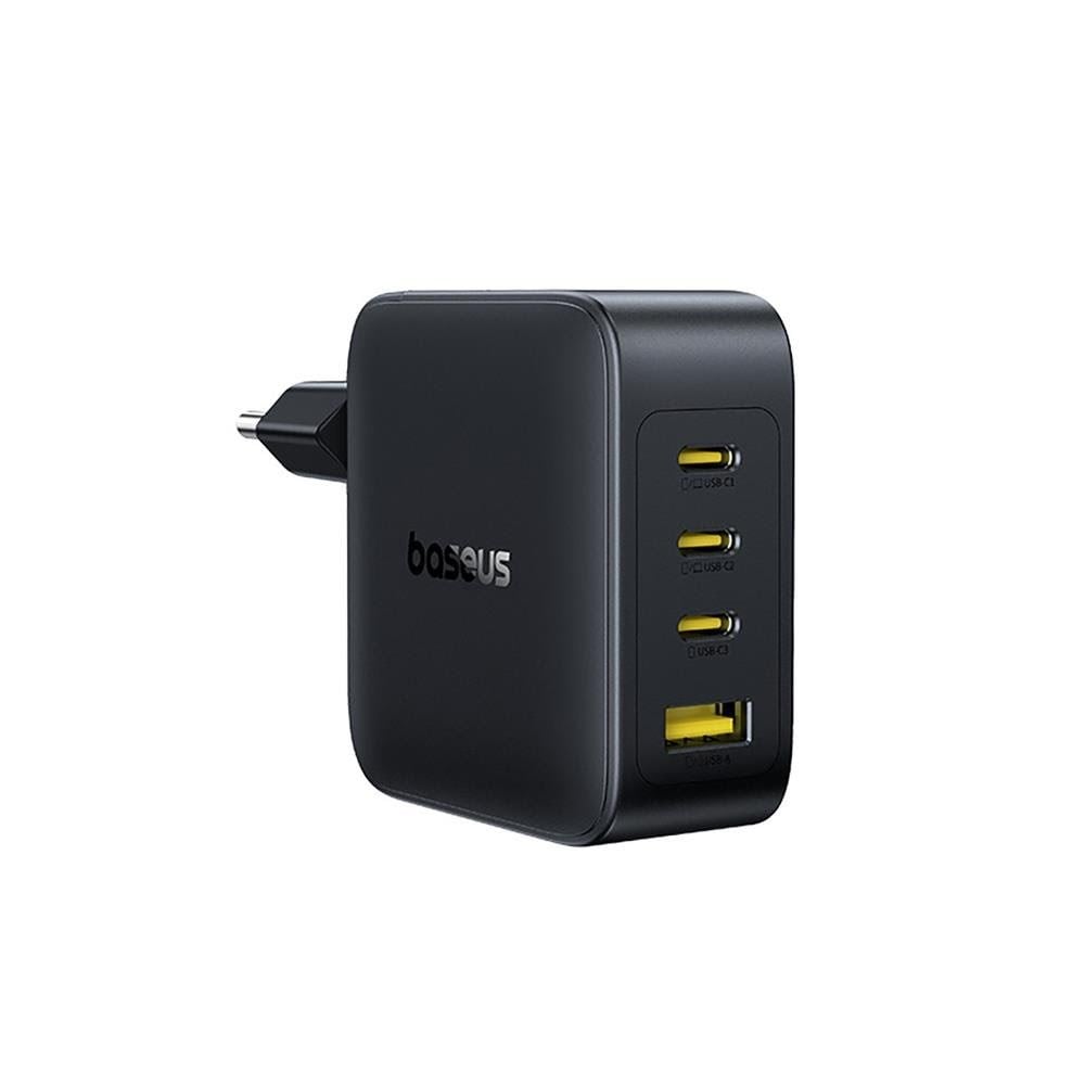 Baseus EnerFill FH11 GaN 140W Wall Charger 3xUSB-C + 1xUSB-A - Black Mobil Oplader E0121J00
