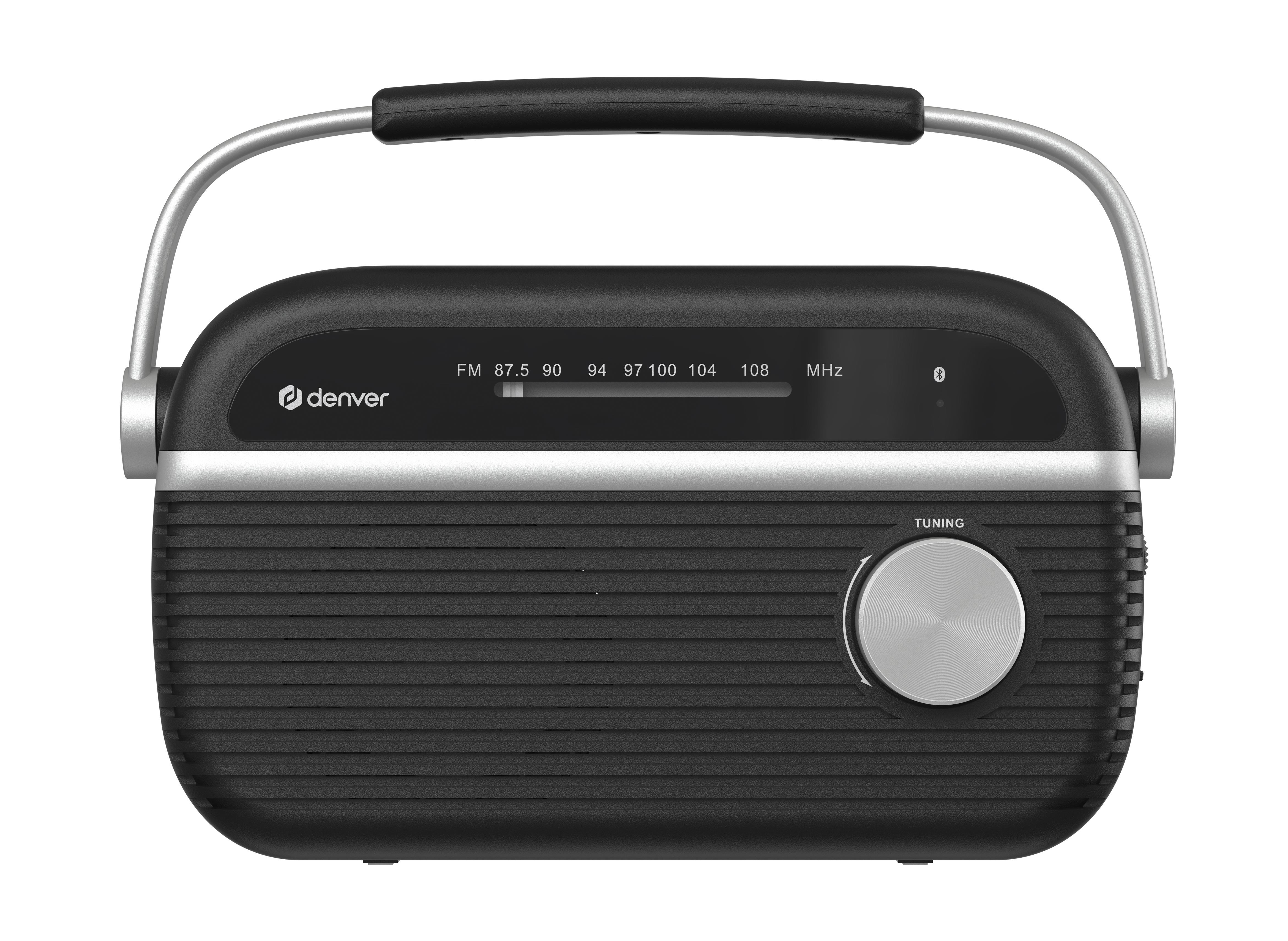 DENVER TRB-67B - FM analogue radio with Bluetooth function Stereoanlæg Sort