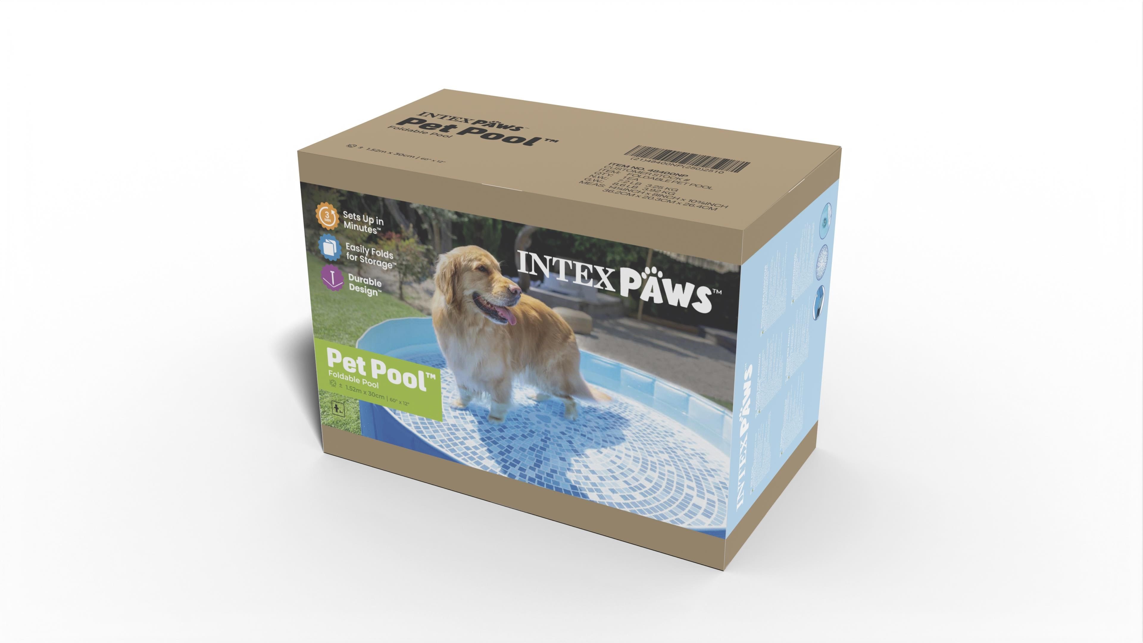 Intex Pool til kæledyr sammenklappelig 152x30 cm Pool 48400