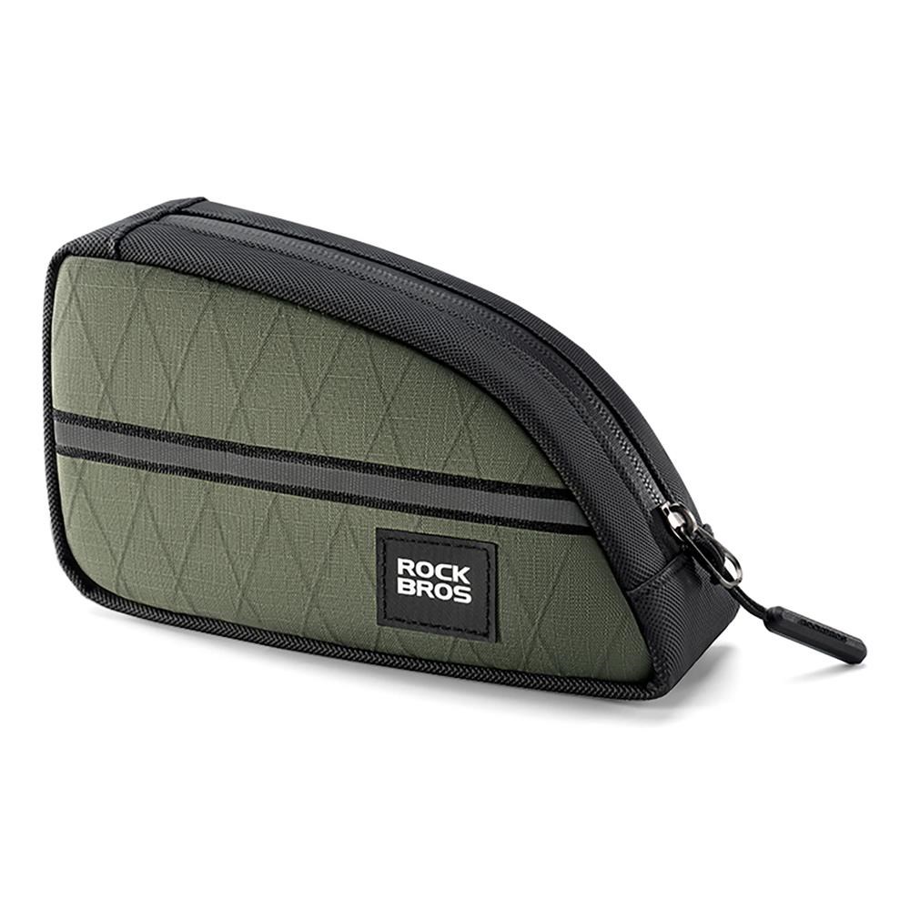 Rockbros Triangle Bike Frame Bag 0.8L - Green Cykeltilbehoer 8386824308365